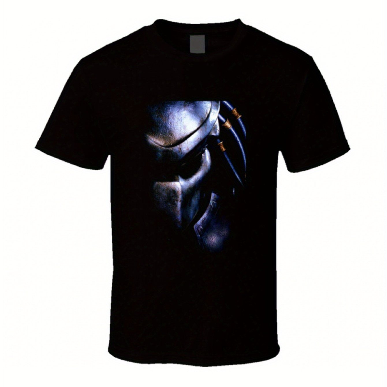 TEMU Predator Mask Movie T Shirt