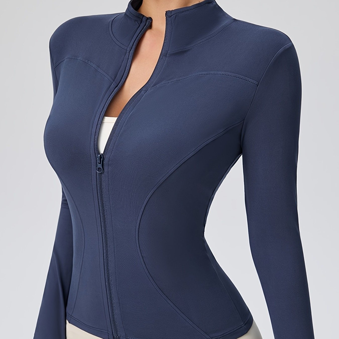 TEMU Chaqueta de otoño para mujer, y otoño, sudadera de fitness para correr, otoño e invierno 2024, top corto deportivo ajustado de yoga