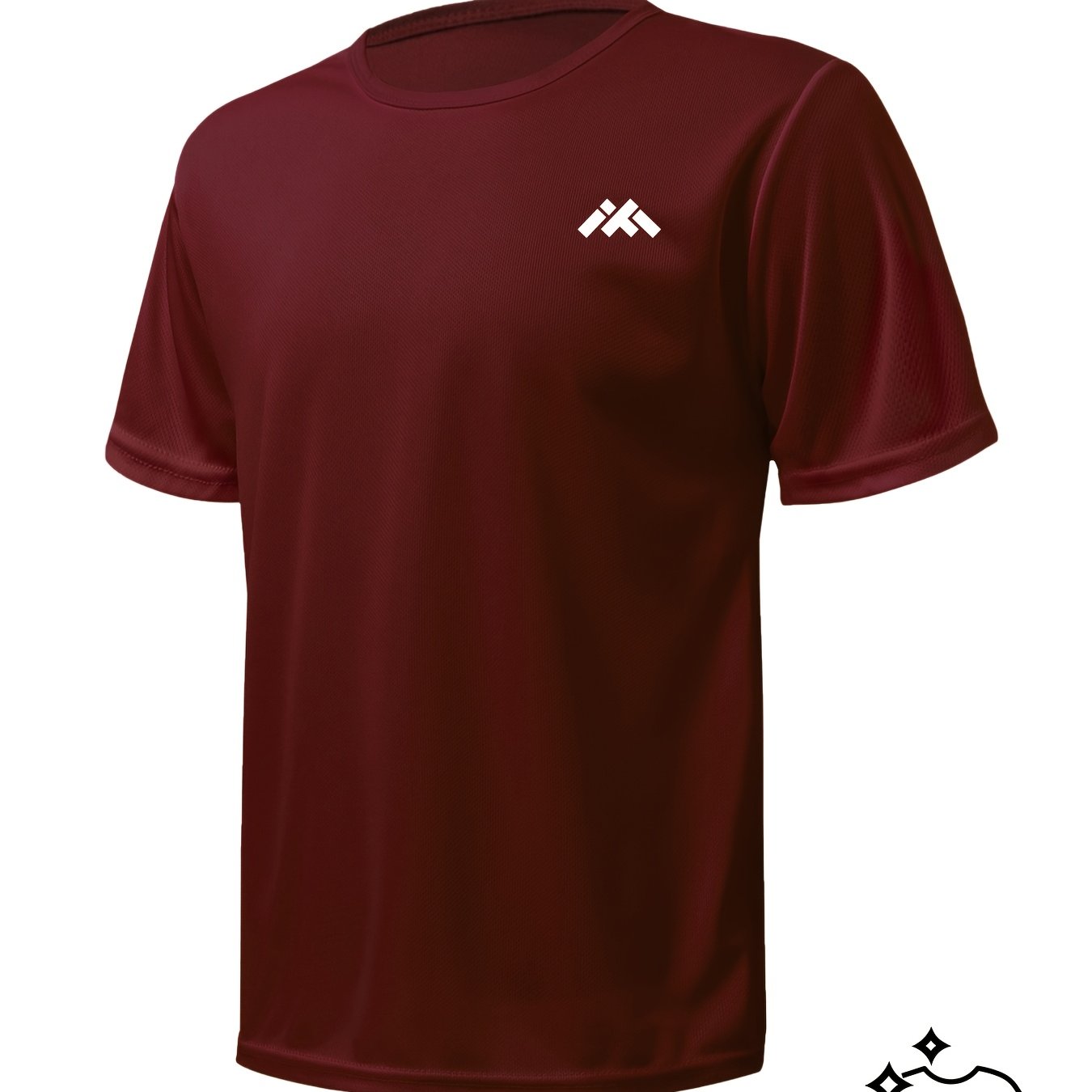 TEMU 1pc Men's Plus Size Pattern Ultra-thin Quick Drying Fitness Sports Top, Training Casual Fashion T-shirt, Lightweight, Breathable, Moisture