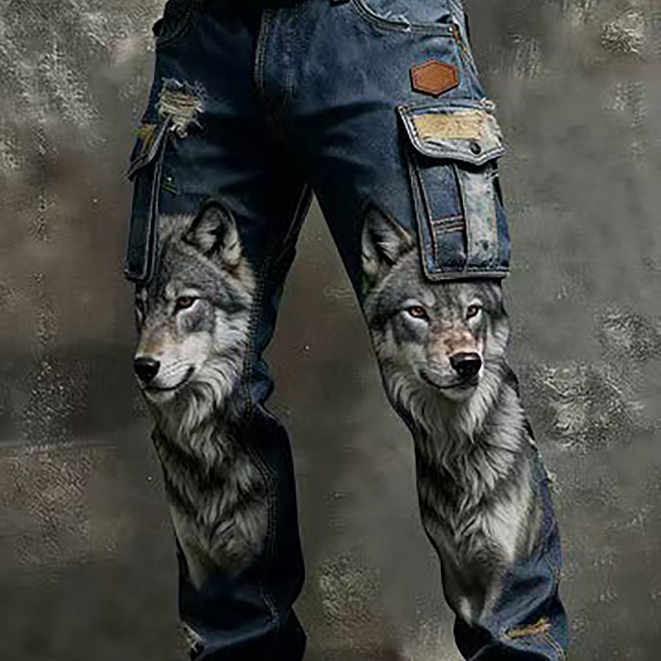 Image of 2026 's Trousers, Vintage Workwear Pants With 3d Printing, Effortlessly Unlock , Showcasing A Comfortable And Stylish Look, Making Them For Fathers And