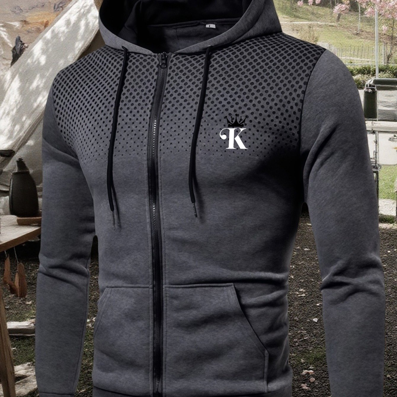 TEMU A Stylish Men'-piece Jacket, Suitable For Sports And Casual Wear