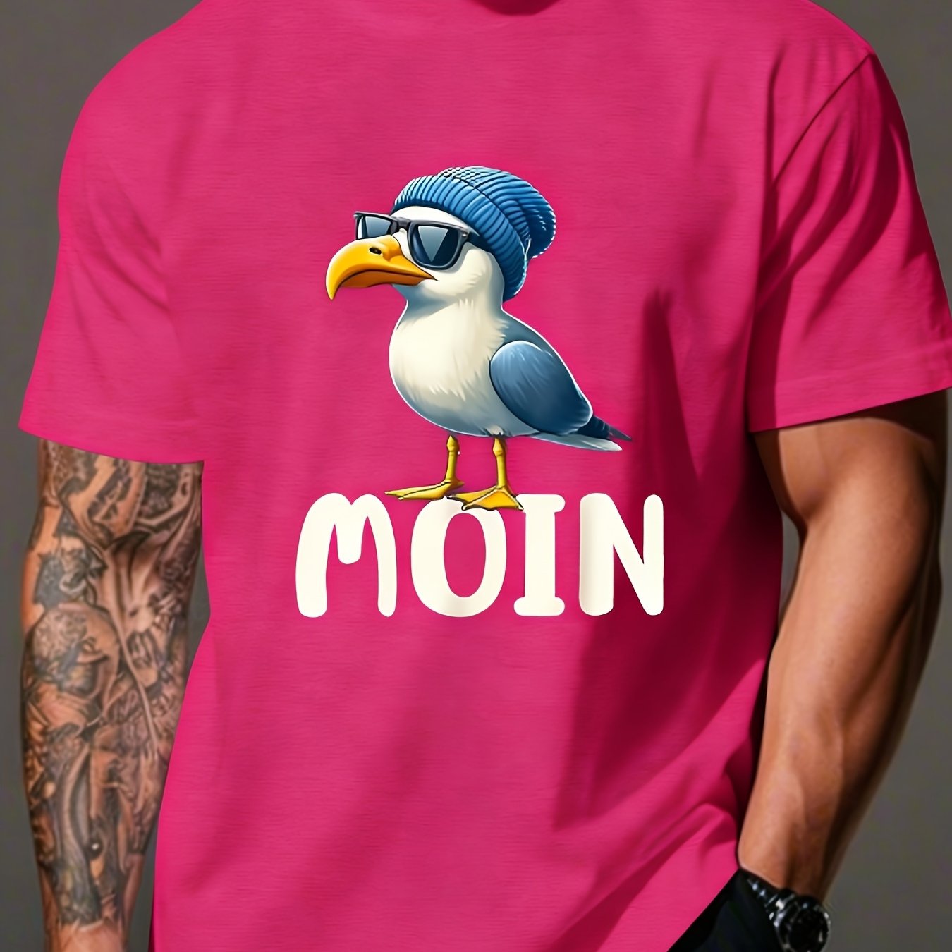 TEMU Funny German Quotes, Plus Size Men's T-shirt, Plus Size