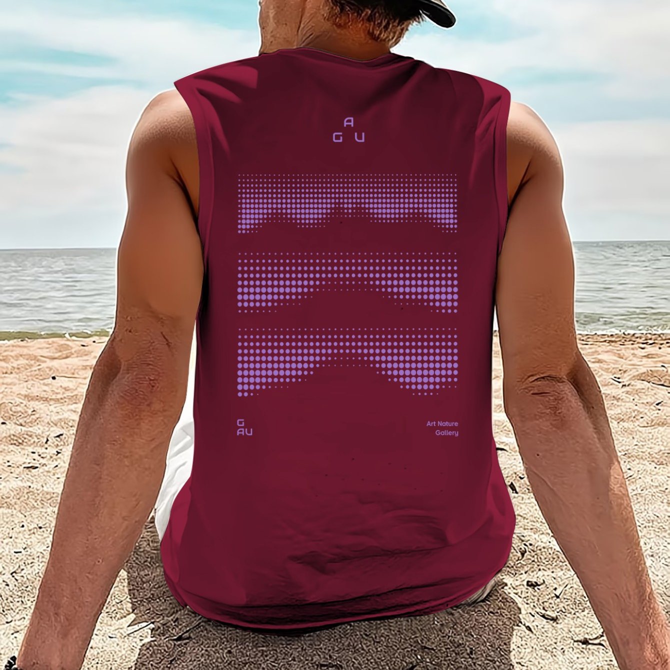 TEMU Men's Gym Training Vest, Quick-dry Polyester Fiber, Moisture-wicking And Breathable Athletic Tank Top, Regular Fit