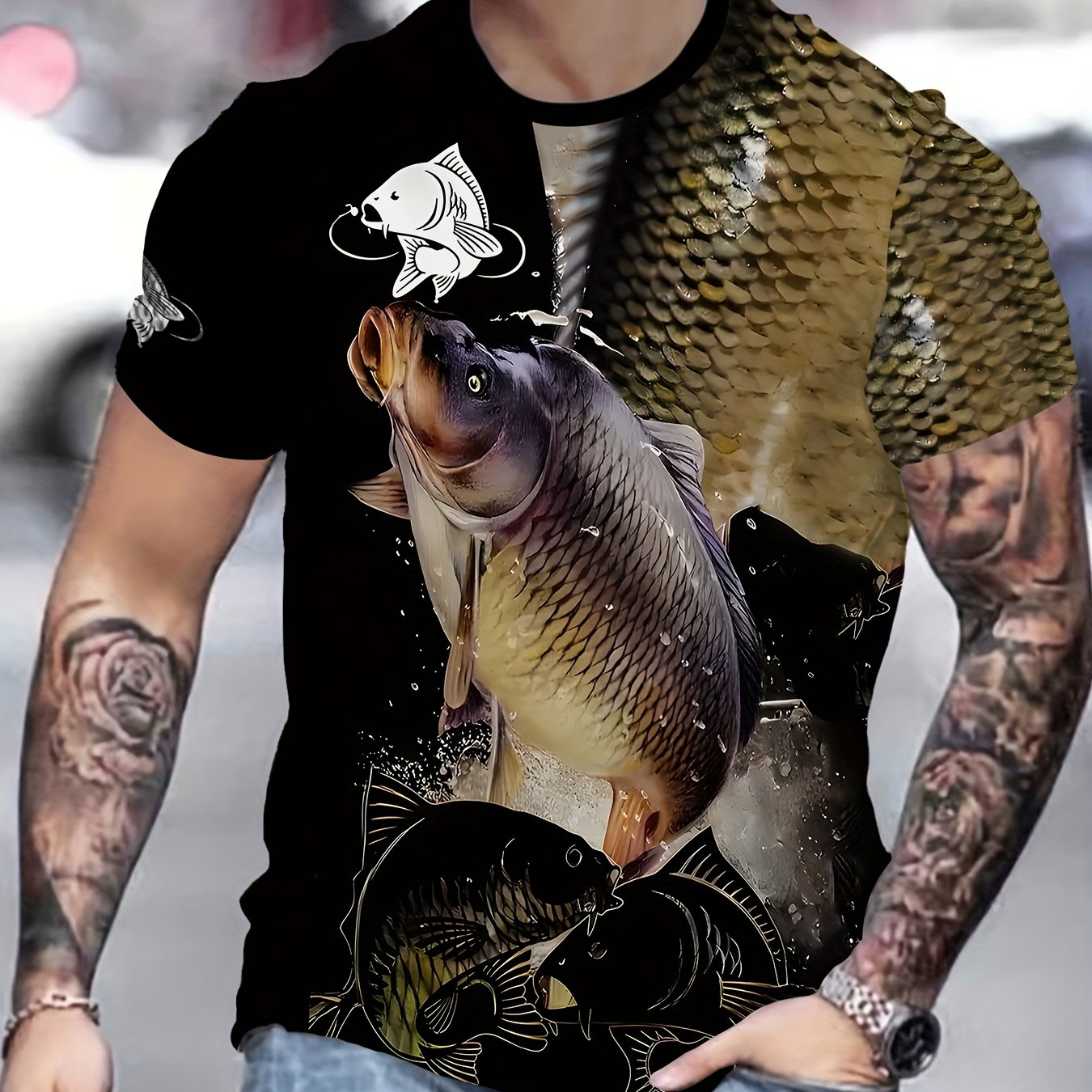 TEMU Ale Novelty Men's 3d Print Fashion T-shirt