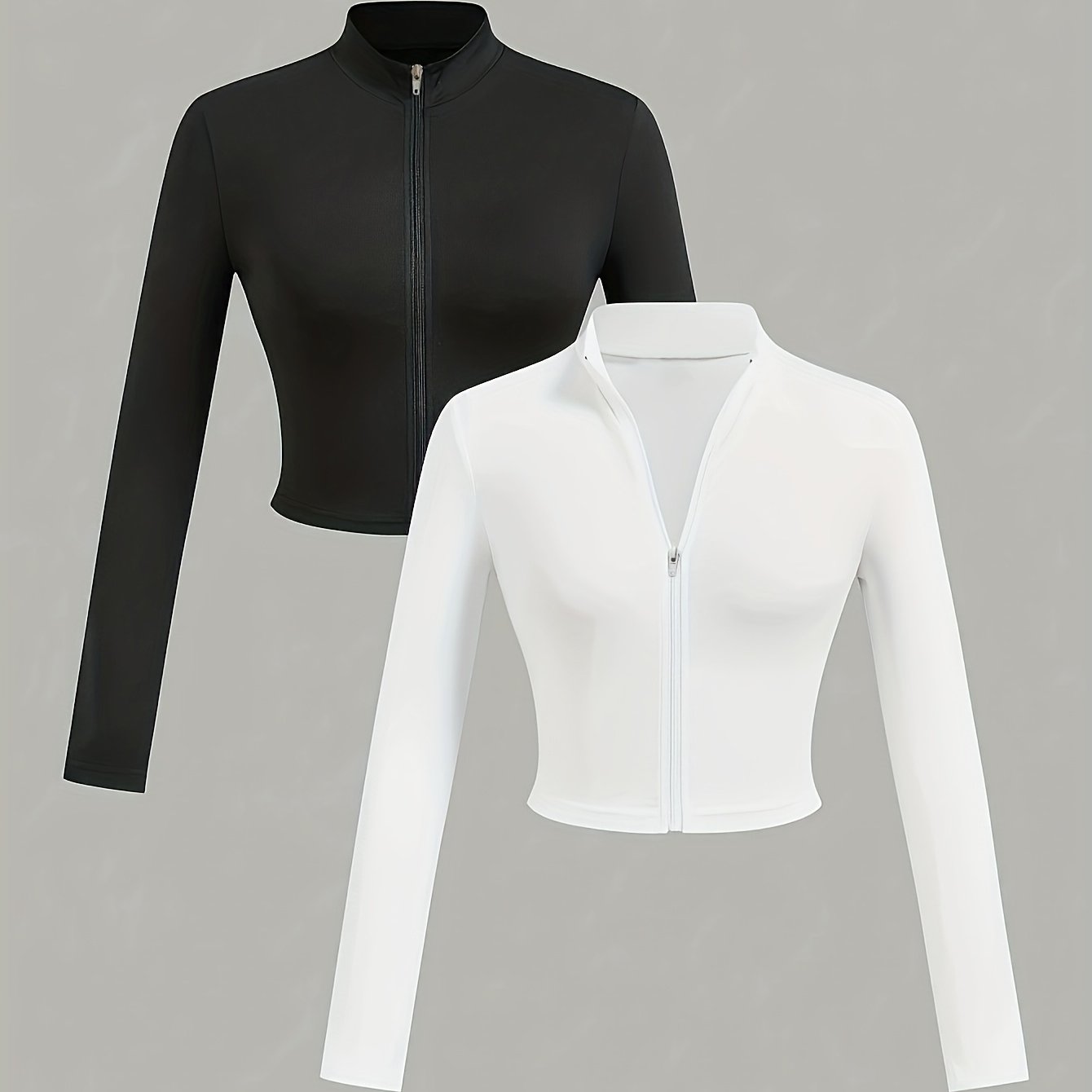 TEMU 2pcs Women's Easy Casual Autumn Winter V-neck Long Sleeve T-shirts