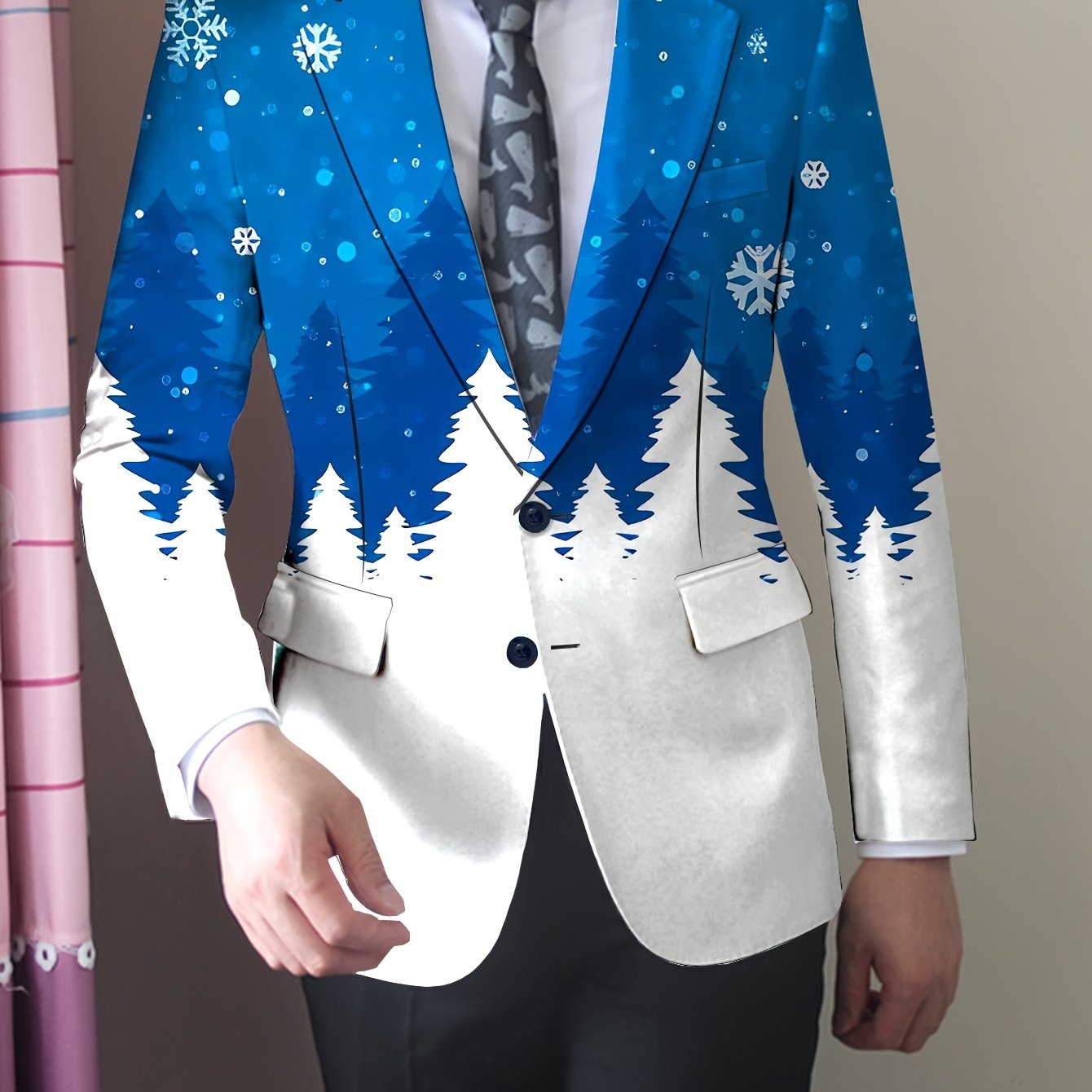 TEMU Men's American-style Trendy Youth Casual Single-breasted Blazer, Leisure Suit Jacket For Men