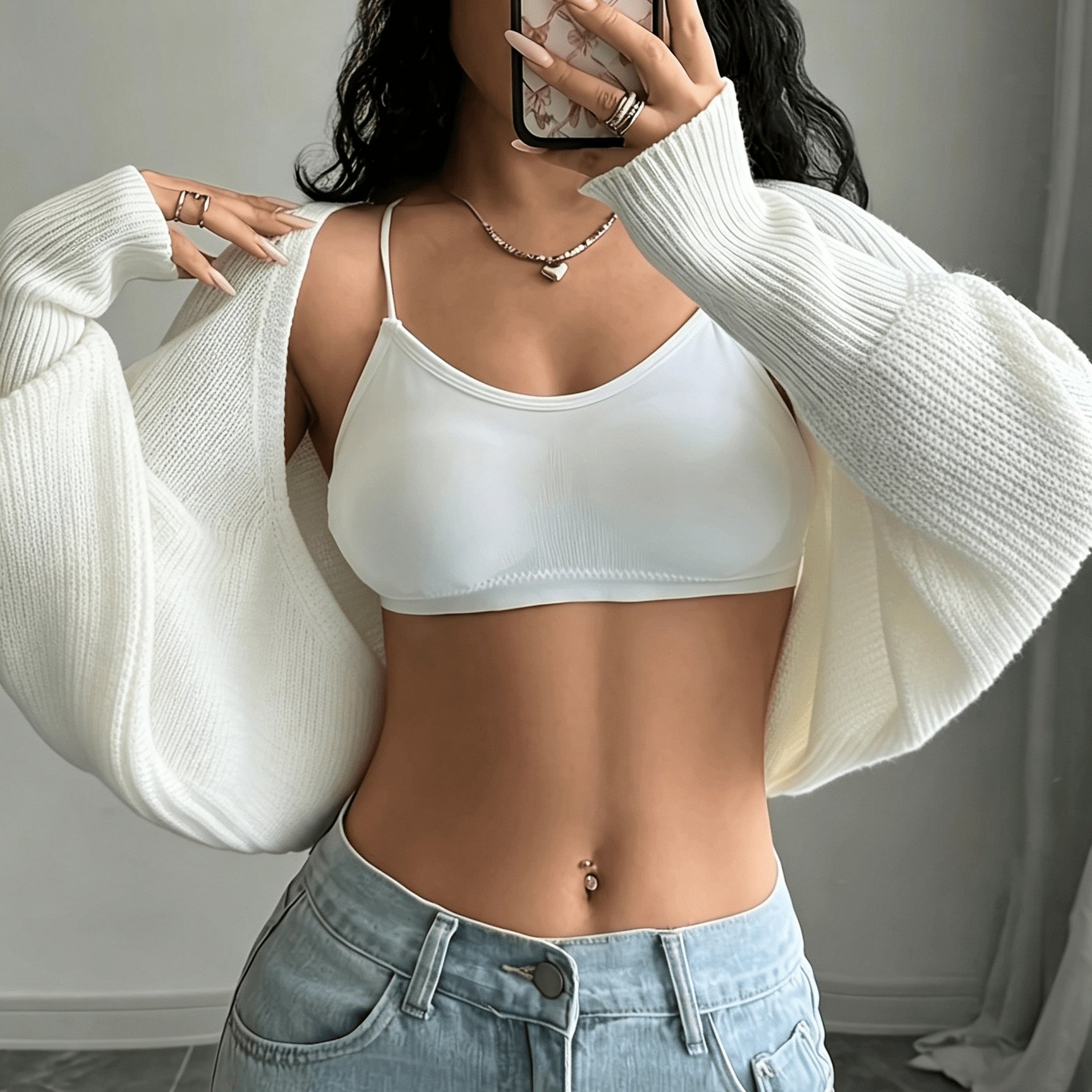 Solid Color Long Sleeve Simple Cardigan Jacket