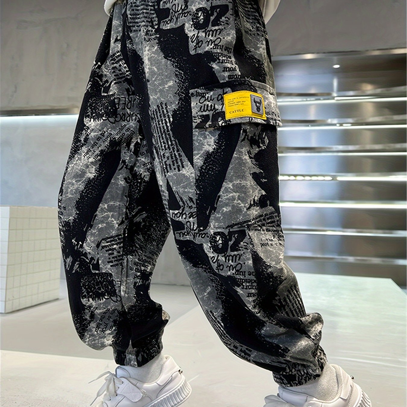 Image of Boys' Camouflage Pants, Big Boys' 2024 Autumn And Winter Of Children's Work Pants, Trendy And Stylish, Casual Trend, Perfect For Outdoor