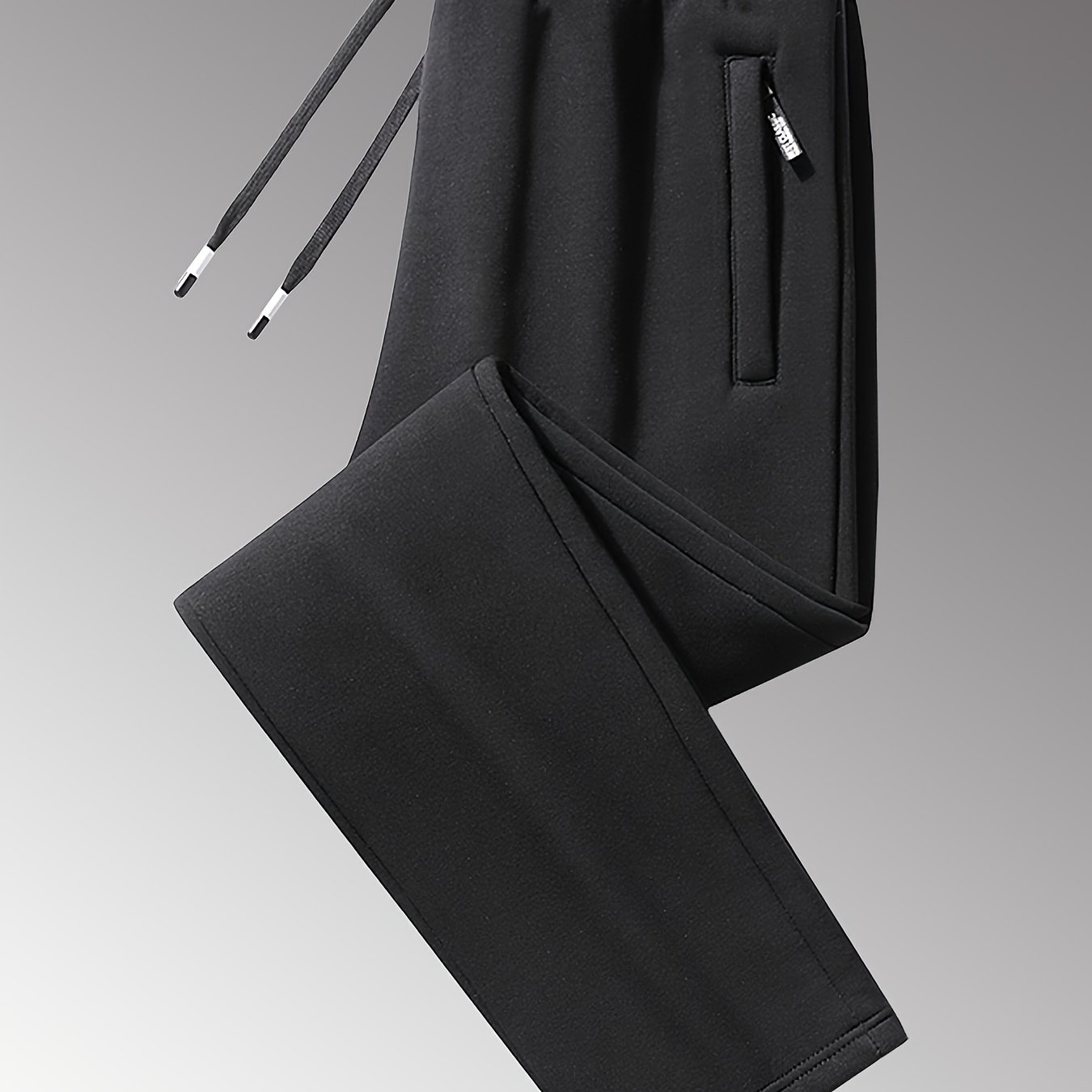 TEMU Pantalones jogger casuales para hombre - Cintura con cordón y bolsillos con cremallera, pantalones versátiles de moda de pierna . Perfectos para