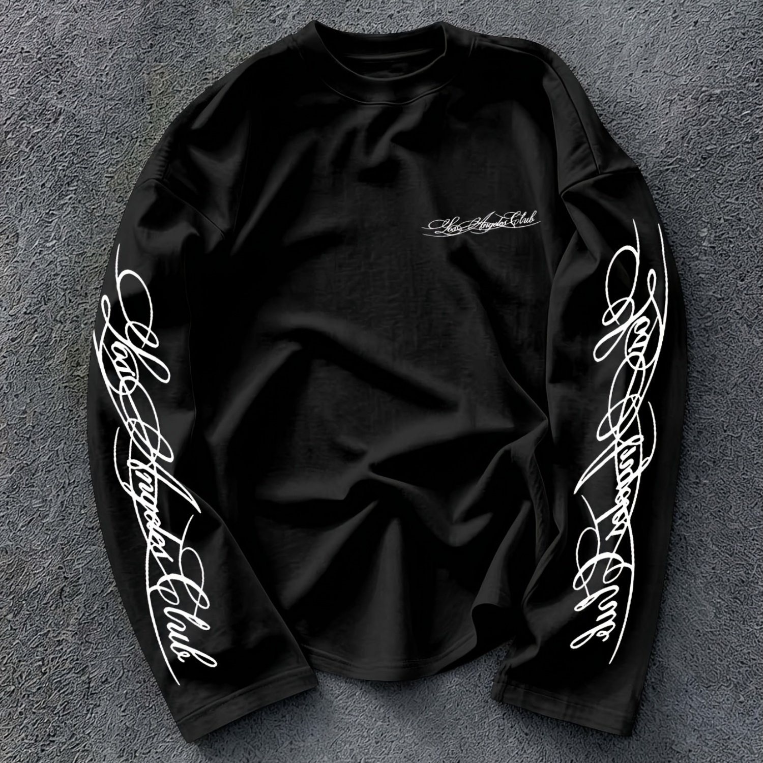TEMU Men's Regular Spring Autumn Long Sleeve Pattern Print Long Sleeve T-shirt, Outdoor Sports Casual Long Sleeve Top