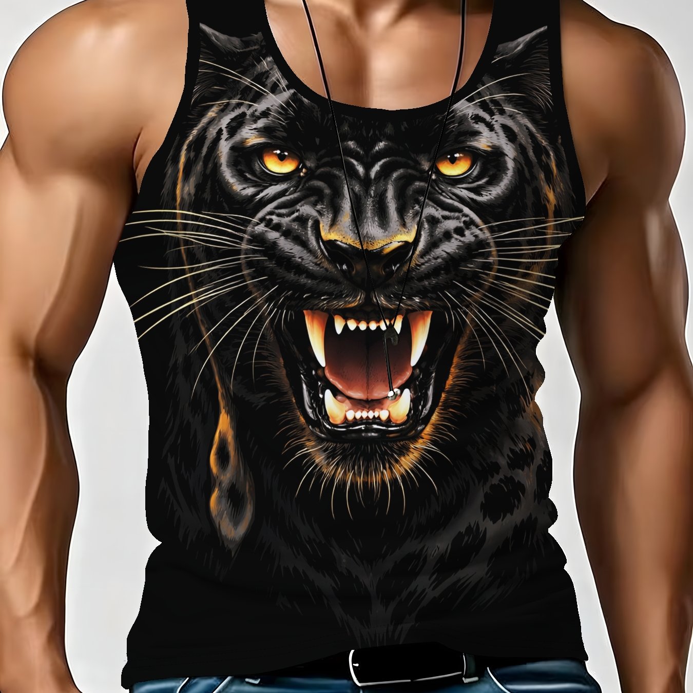 TEMU Men's Casual Sports Tank Top, Summer Sleeveless Vest, Basketball Top