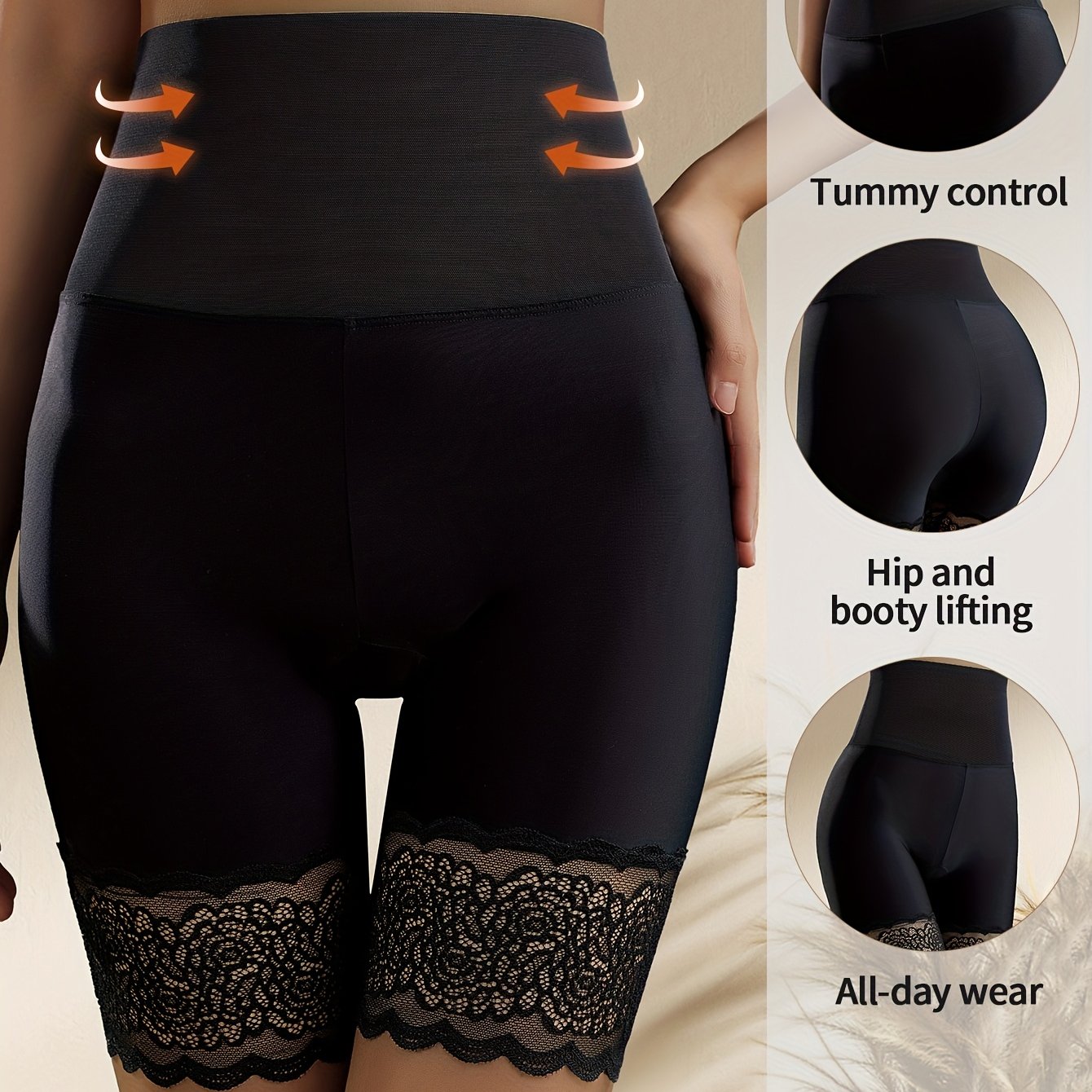 High-waist Lace Belly-in Underwear After Birth, Waist Shaping, Hip Lifting, Binding, Strong Shaping Small Belly Artifact