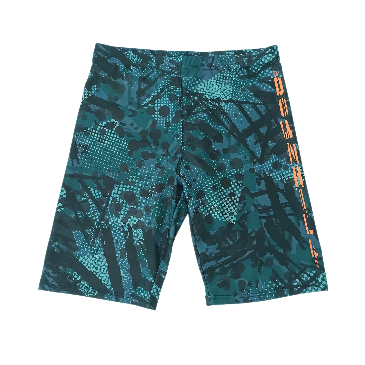 Premium Yuke Men's Athletic Swim Trunks Quick-dry Bermuda Shorts Knee-length Print Beach Vacation Swimming Training Random Print