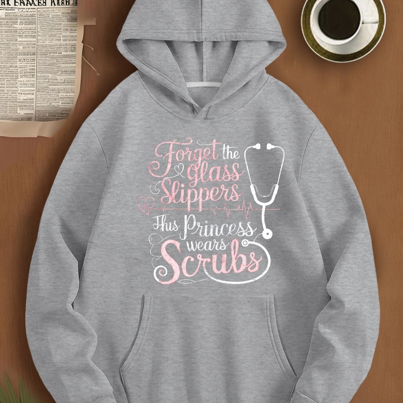 TEMU Princess Scrubs Women's Plus Size Hoodies