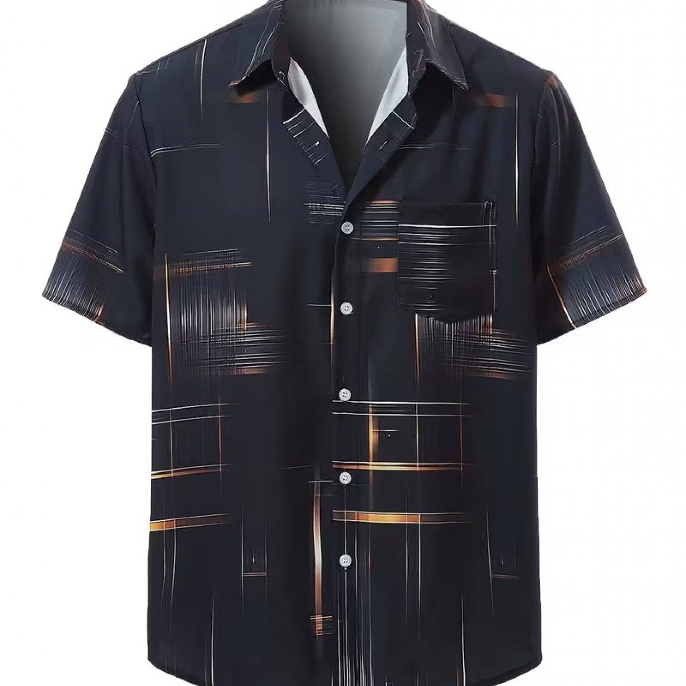 TEMU 3d Men's Fashion Casual Style 100% Random Print Street Fashion Casual Outing Style Lightweight Outdoor Wear Comfortable -friendly Breathable