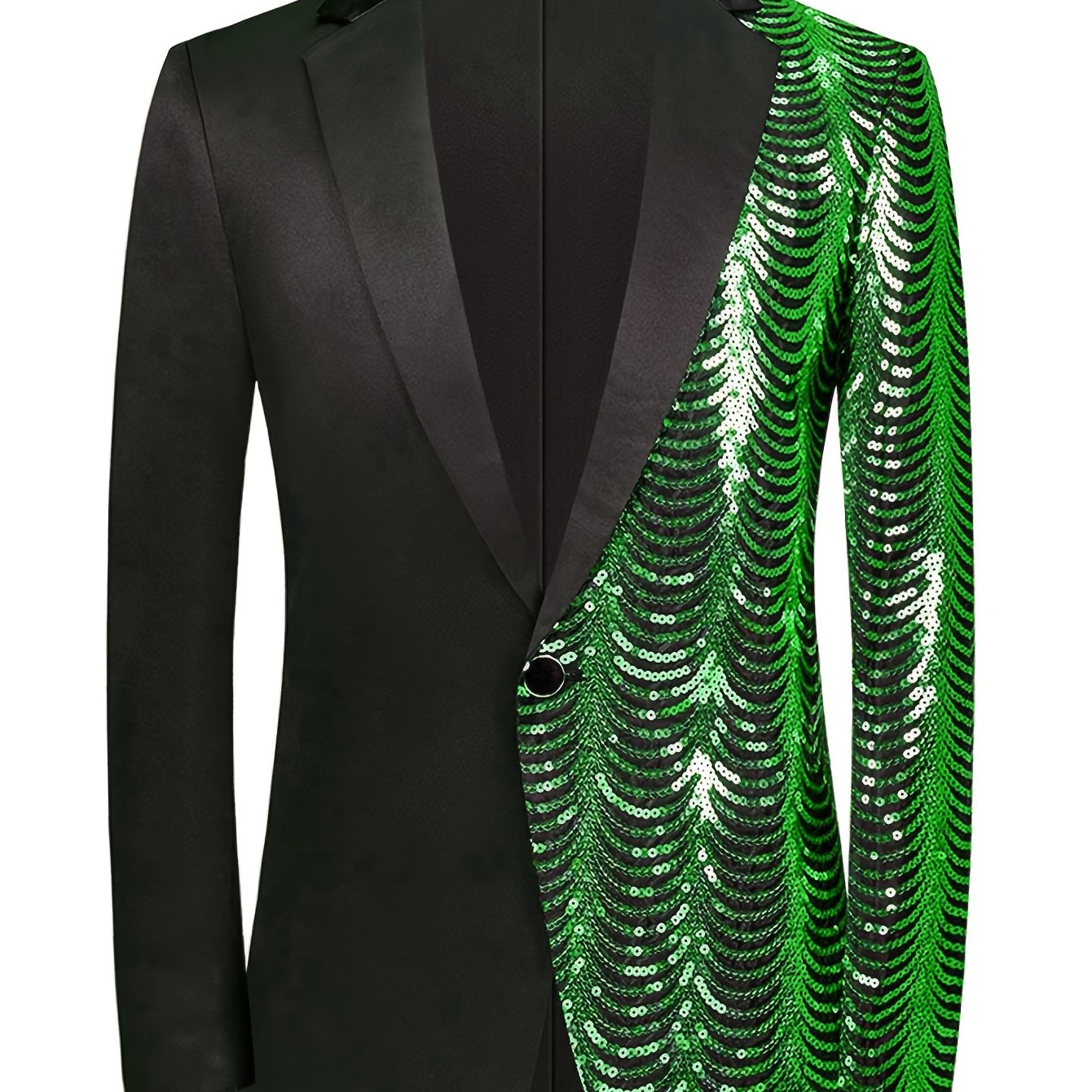 Mens green outlet sequin jacket