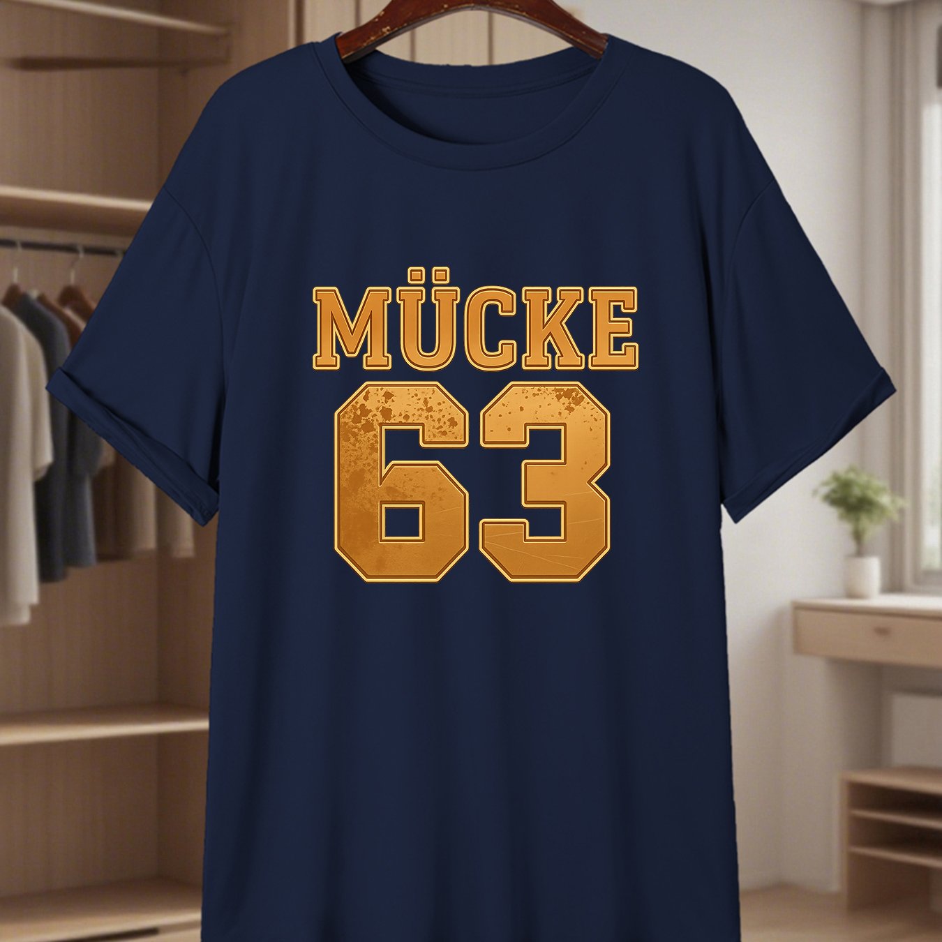 TEMU Men's 63 Print Round-neck Sweatshirt, A Comfortable Casual Short-sleeve T-shirt Perfect For Summer, Plus Size