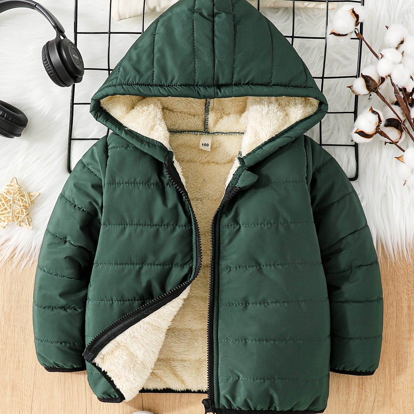 TEMU Giacca con cappuccio, cerniera e per ragazzo, /inverno, capo di moda a per gli outfit autunnali/invernali dei ragazzi, giacca versatile adatta