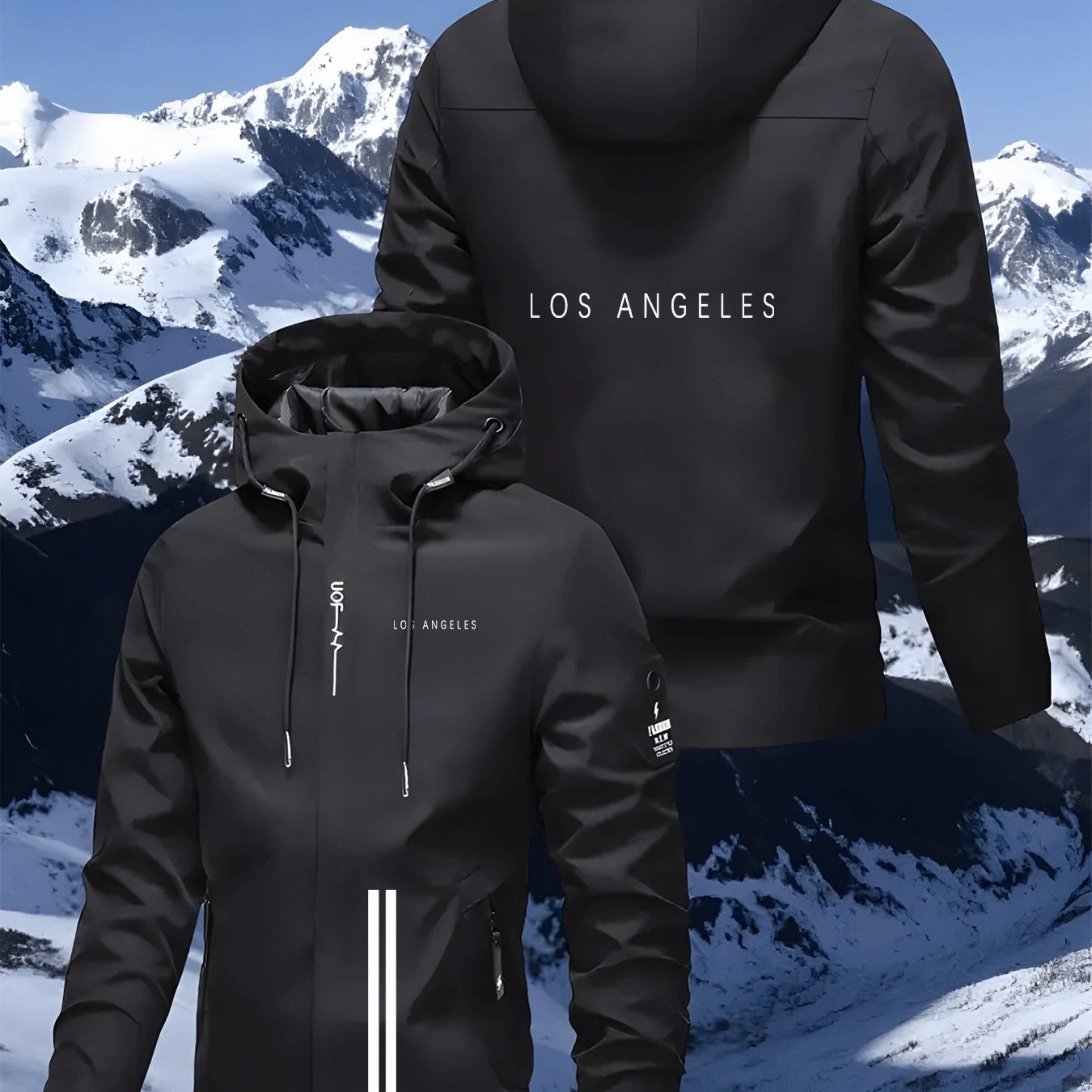 TEMU Men's High-quality Casual Outdoor Jacket, Vintage Jacket, Windbreaker Jacket, Simple Solid Color Jacket, Large Size Warm Jacket, Jacket, Plus