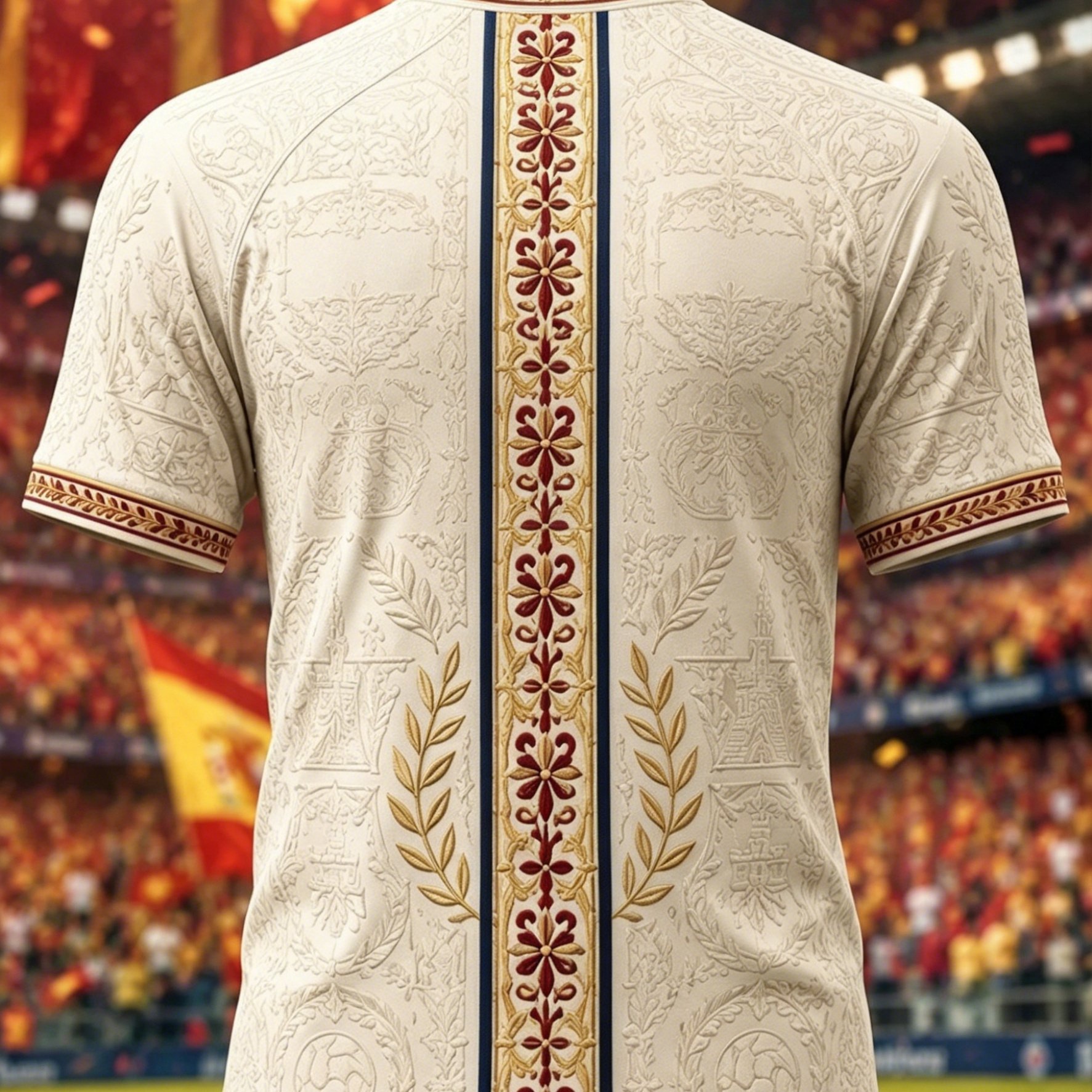 TEMU Camiseta nueva para hombre de manga corta con diseño estampado, sin , camiseta de fútbol española con estampado de vintage europeo, camiseta de