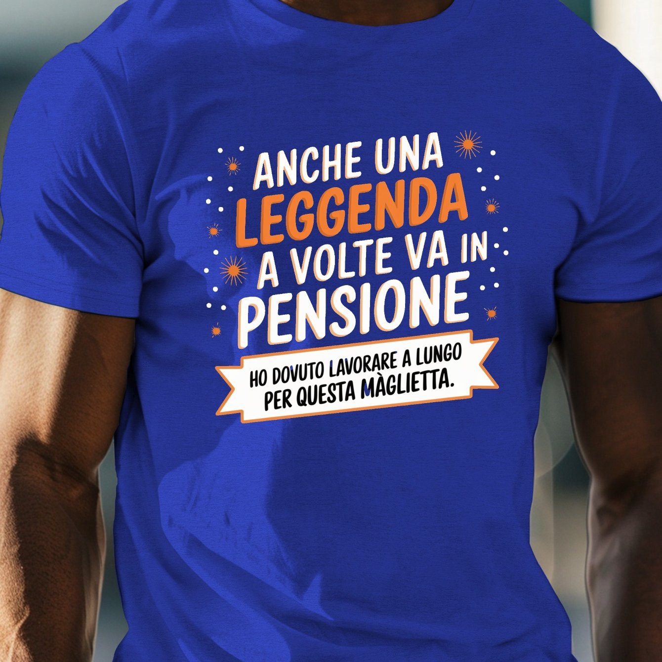 TEMU Funny Italian Quote Retirement Legend Print, Men's Round Crew Neck Short Sleeve Tee, Casual T-shirtcasual Comfy Lightweight Top For Summer