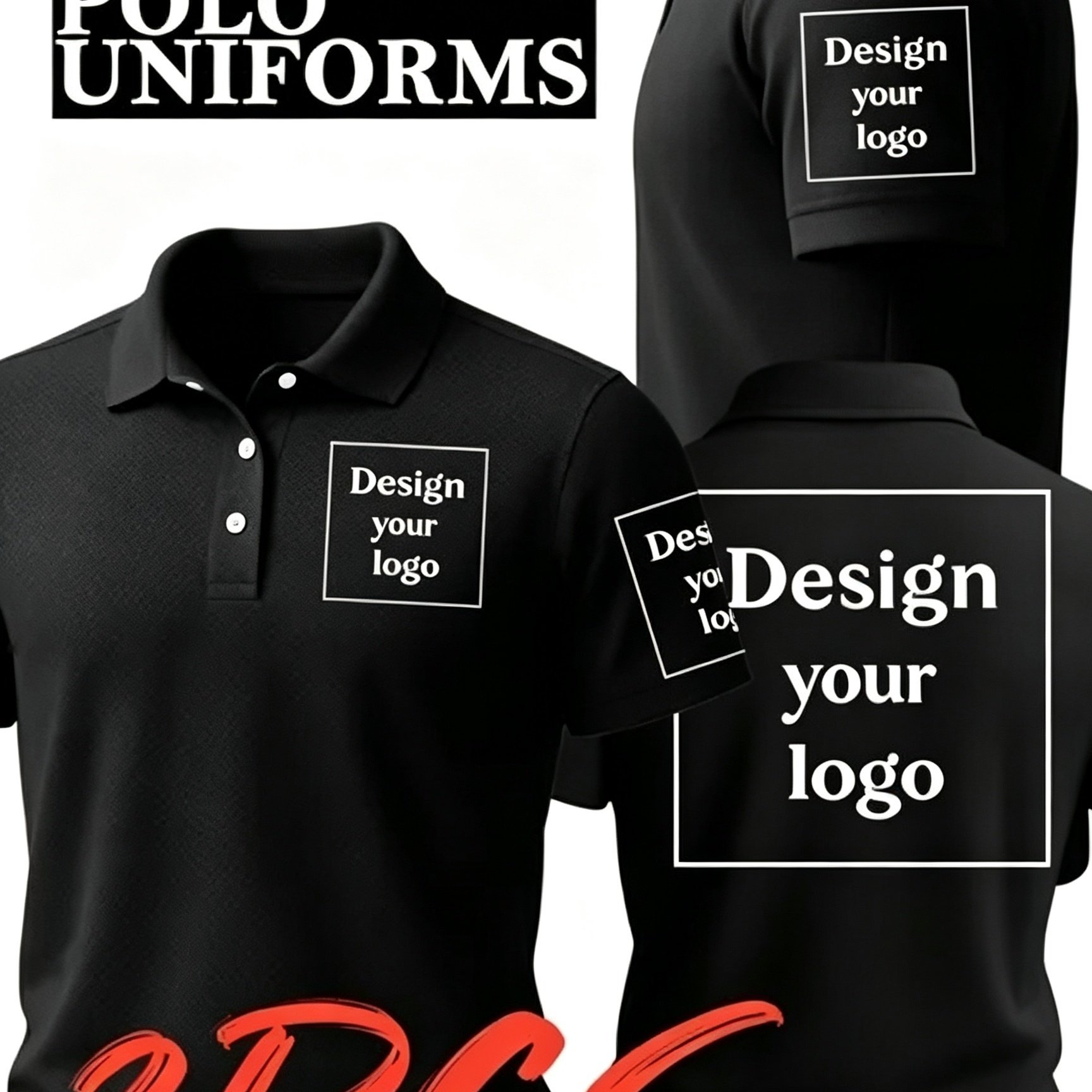 TEMU Men's Custom Shirt 2pcs Set, Customizable With Logo, Text, Or Patterns, Breathable Short-sleeve Lapel T-shirt, Workwear Casual Top