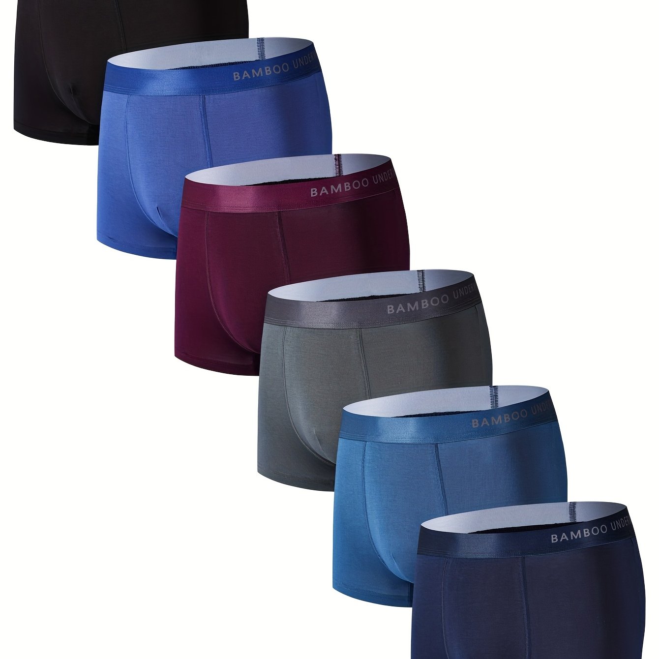 6pcs Bamboo Boxer Shorts For Men