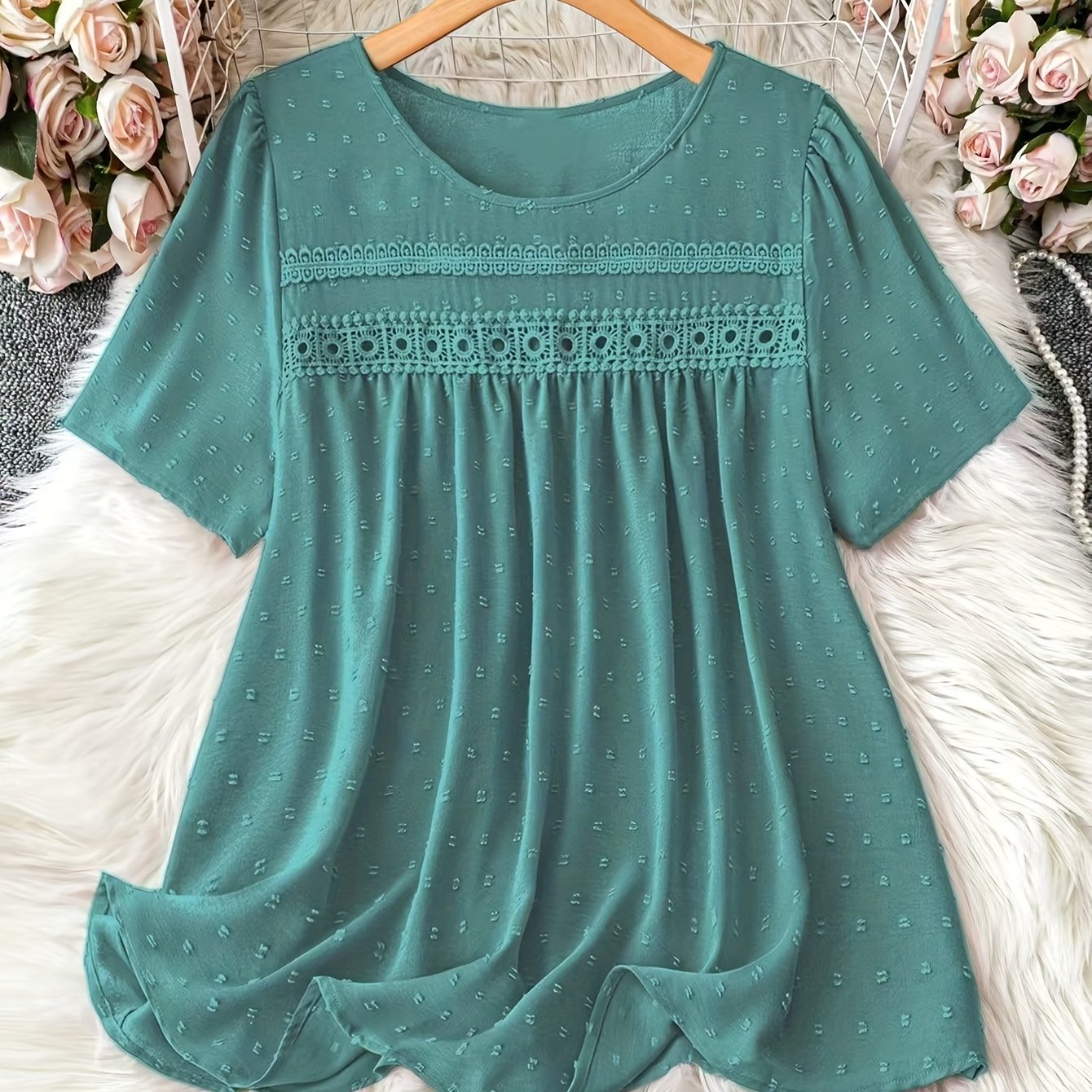 TEMU Plus Size - Women's Size Top Ww24093#