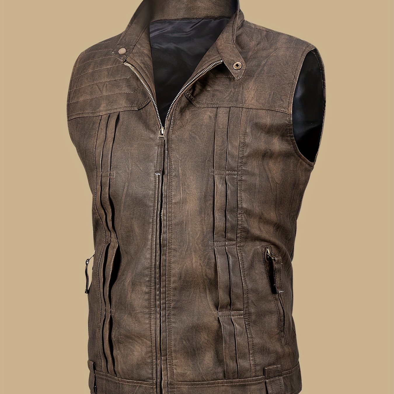 ジャケット・アウター CTHY REBUILDING STANDCOLLAR VEST ジャケット・アウター CTHY REBUILDING STANDCOLLAR VEST CTHY