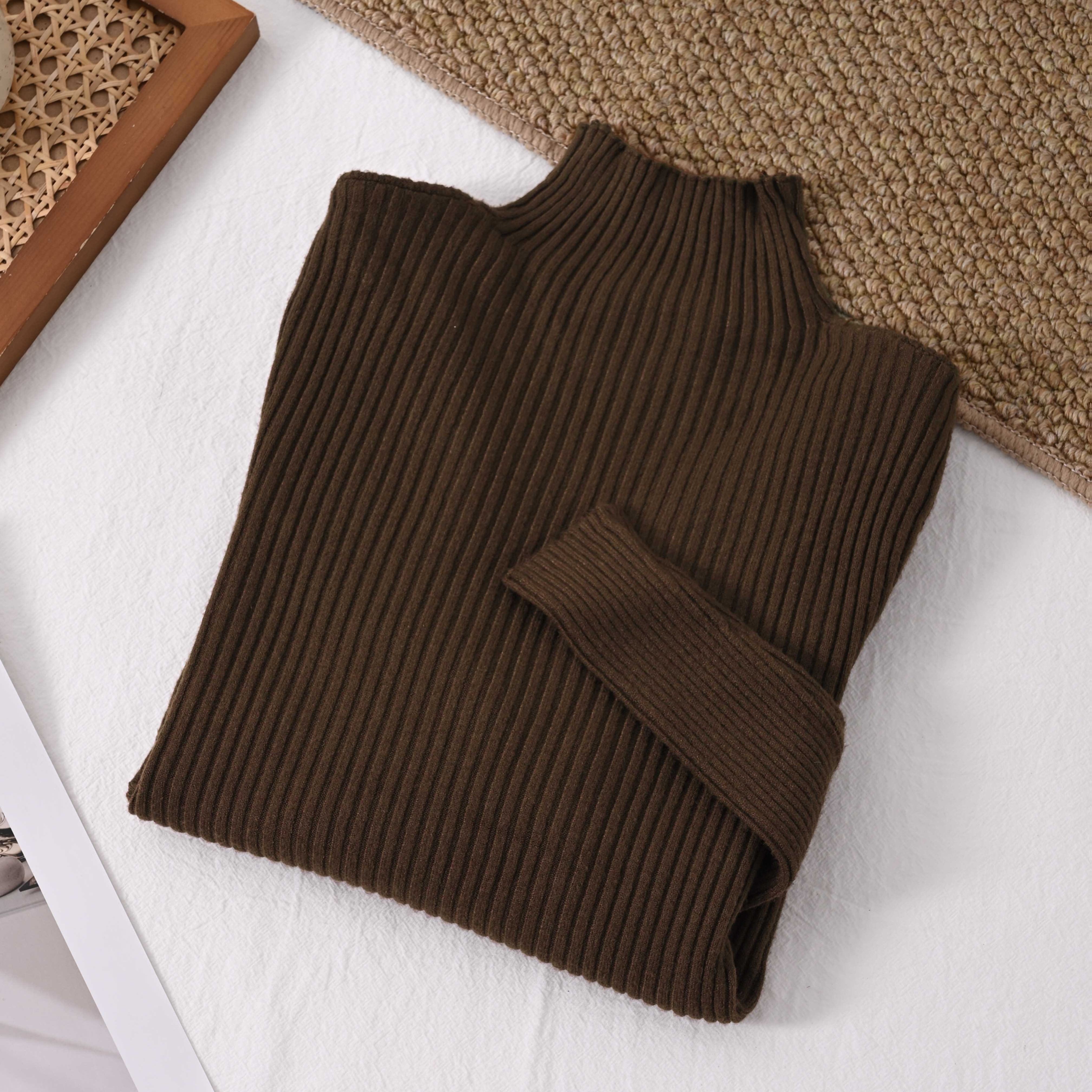 E-shop Damen T-Shirt mit halbem Rundhalsausschnitt für Herbst und Winter, stylisches Langarm-Top zum Layering im Frühling und Herbst