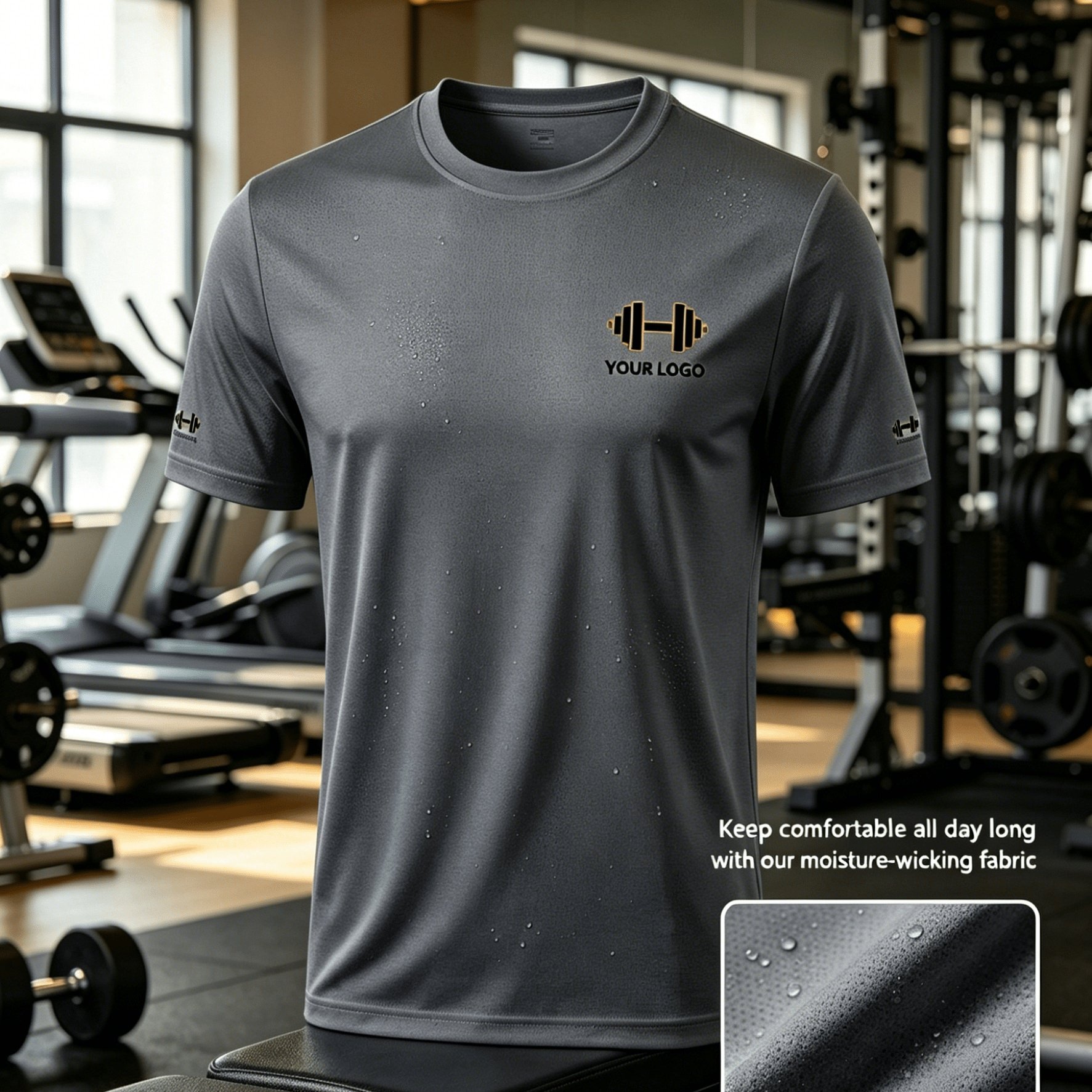 TEMU Men's Custom T-shirt, Customizable 3 Areas, Photo/text/logo Personalized Print, Quick-dry T-shirt, Summer Sports Tank Top, Order Association