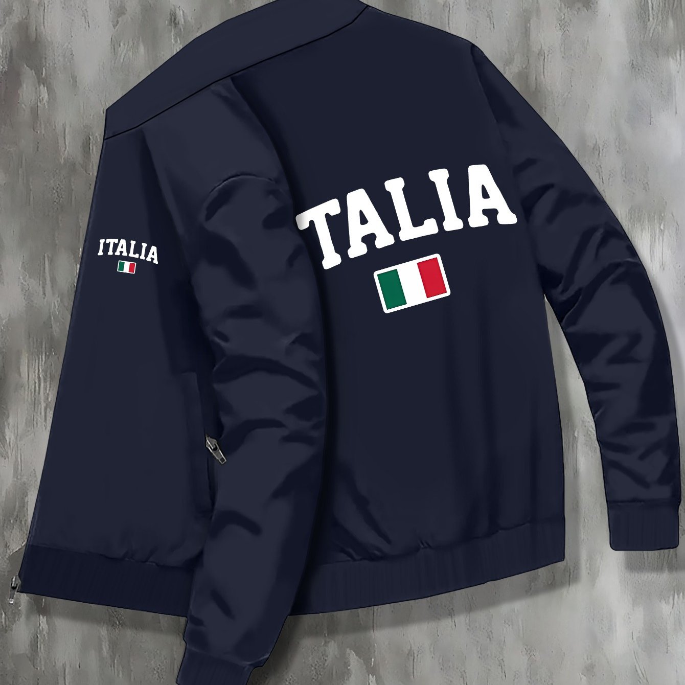 TEMU Giubbotto da ITALIA Taglie Forti - Stile Casual Universitario, Tessuto Elasticizzato, Lavabile in Lavatrice, TAGLIE FORTE