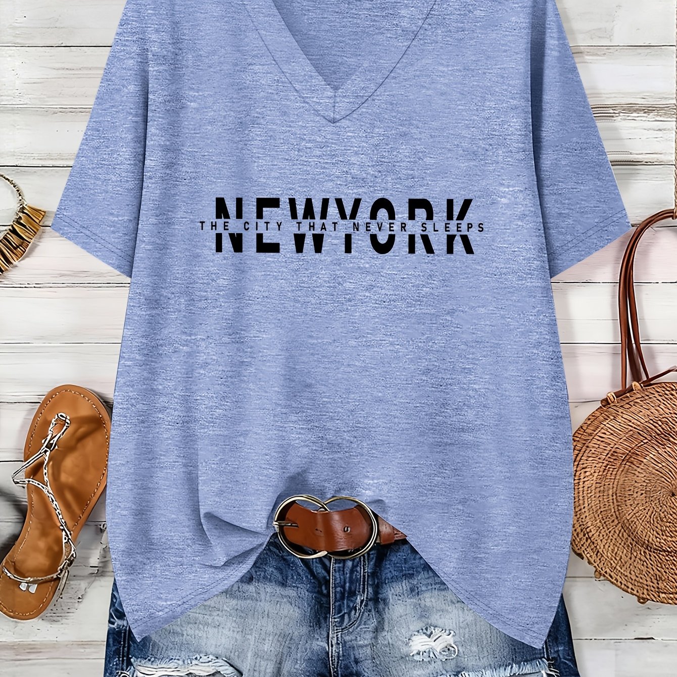 TEMU Plus Size - Spring Summer New Size Large Women's Fashion Letter Print Loose Off-shoulder Short Sleeve T-shirt High Quality Women's Top Casual