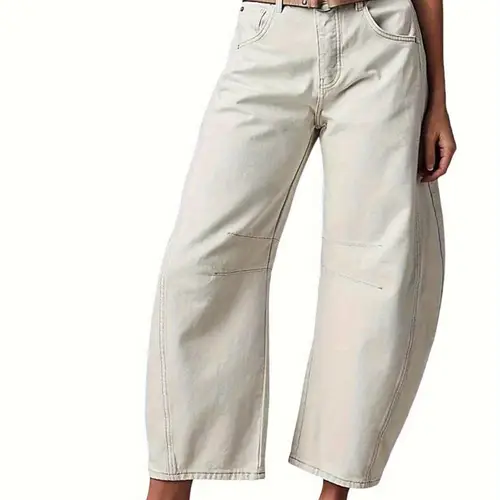 barrel jeans for women vintage baggy boyfriend jeans wide leg stretchy cropped jeans barrel denim pants