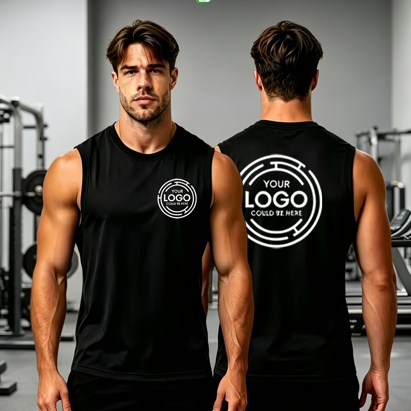 TEMU Custom Men's Wide Shoulder Sleeveless Vest, Quick- Fitness Tank Top, Multi-functional Outdoor Casual Top. Comfortable And Breathable, Suitable