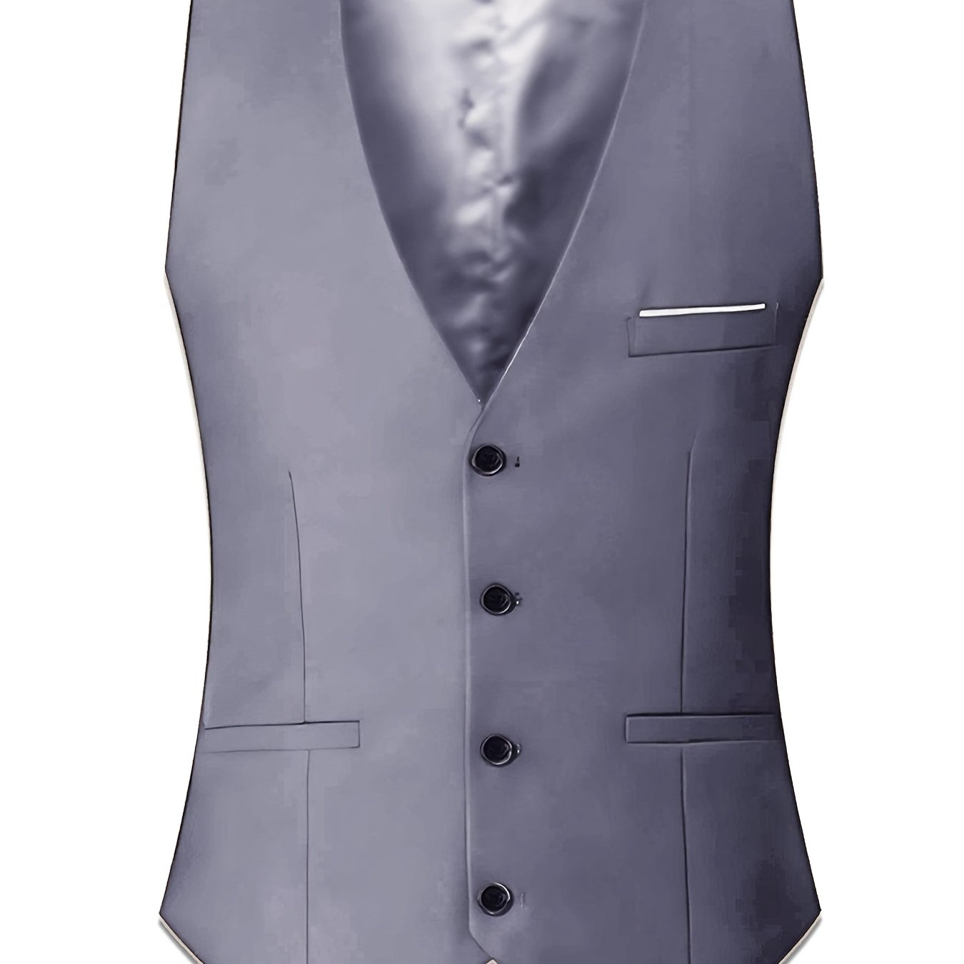 TEMU Men'-breasted Suit Vest With A Stylish And Elegant Design, Versatile For