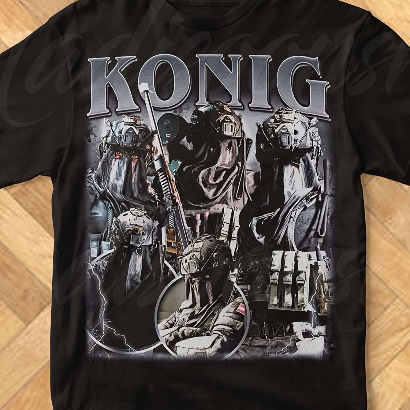 Konig Vintage T-shirt | Gift For Women And Men, Unisex Heavy Tee With Crew Neck, , Print Pattern, Stretch Fabric, Regular Fit