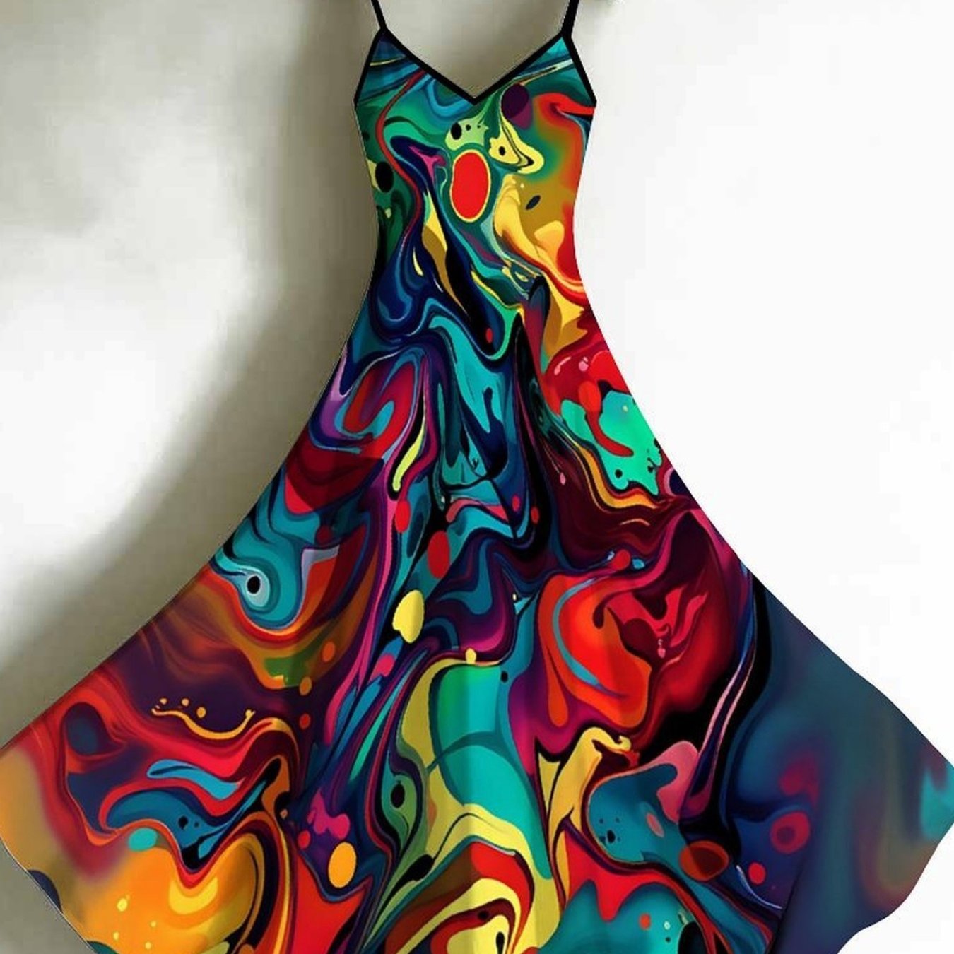 Women's Halter-neck Tank Top Dress With Printed Fashionable Patterns. Elegant Women's Dress Suitable For Parties, Casual , And Elegant Resort Wear. Essential Women's And Must-have For Women.