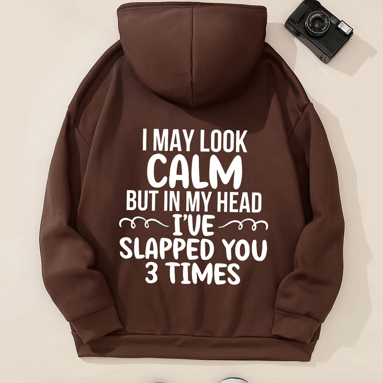 TEMU Letter Print Pattern Women's Fashion Hoodie