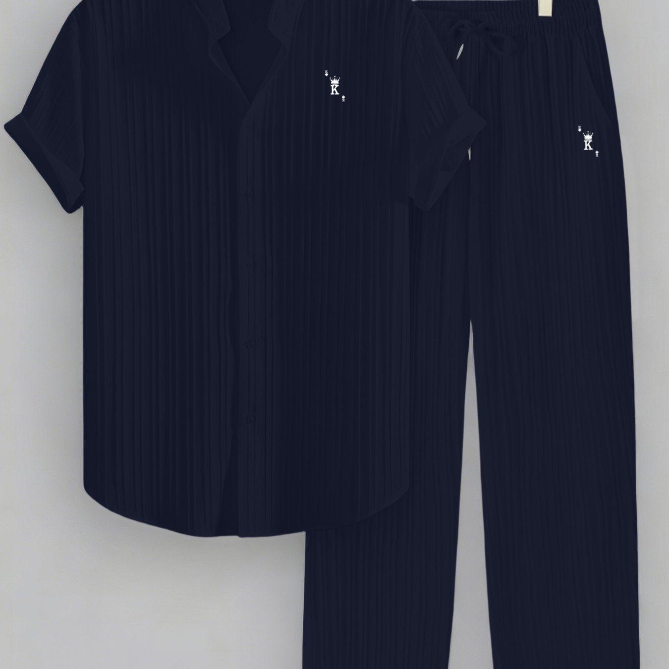 TEMU Nuovo Set Estivo da Stampato, Stile , Pantaloni e Casual che Mostrano un Elegante, Vestibilit� Versatile e Adatta per Campeggio, Attivit� e Uso