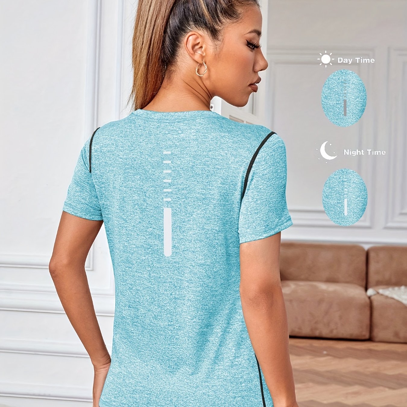 E-shop Neues, schnelltrocknendes Sport-T-Shirt für Frühling und Sommer, geeignet zum Laufen und für das Fitnessstudio, atmungsaktives,