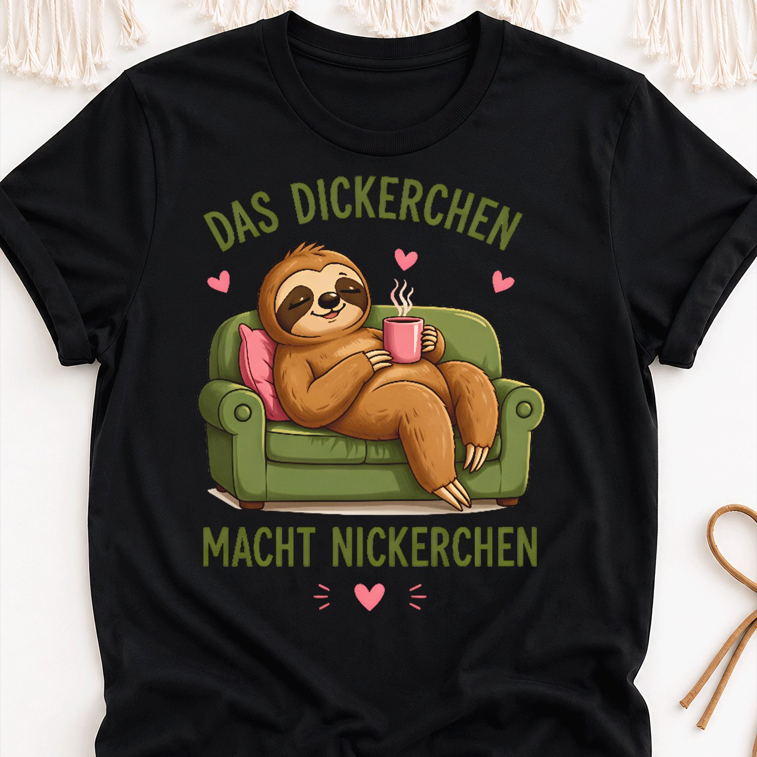 Schlafanzug-faultier Das Dickerchen Macht Ein Nap(1) Overseas Printing Y2k Oversized Unisex T-shirt For Men Women Retro 2000s Streetwear Baggy Graphic Tee