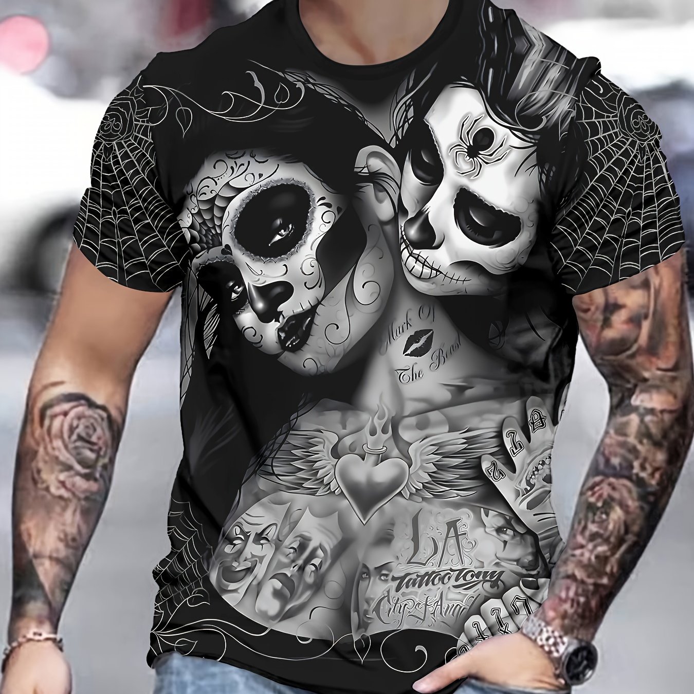 TEMU Novelty Men's 3d Print Fashion T-shirt