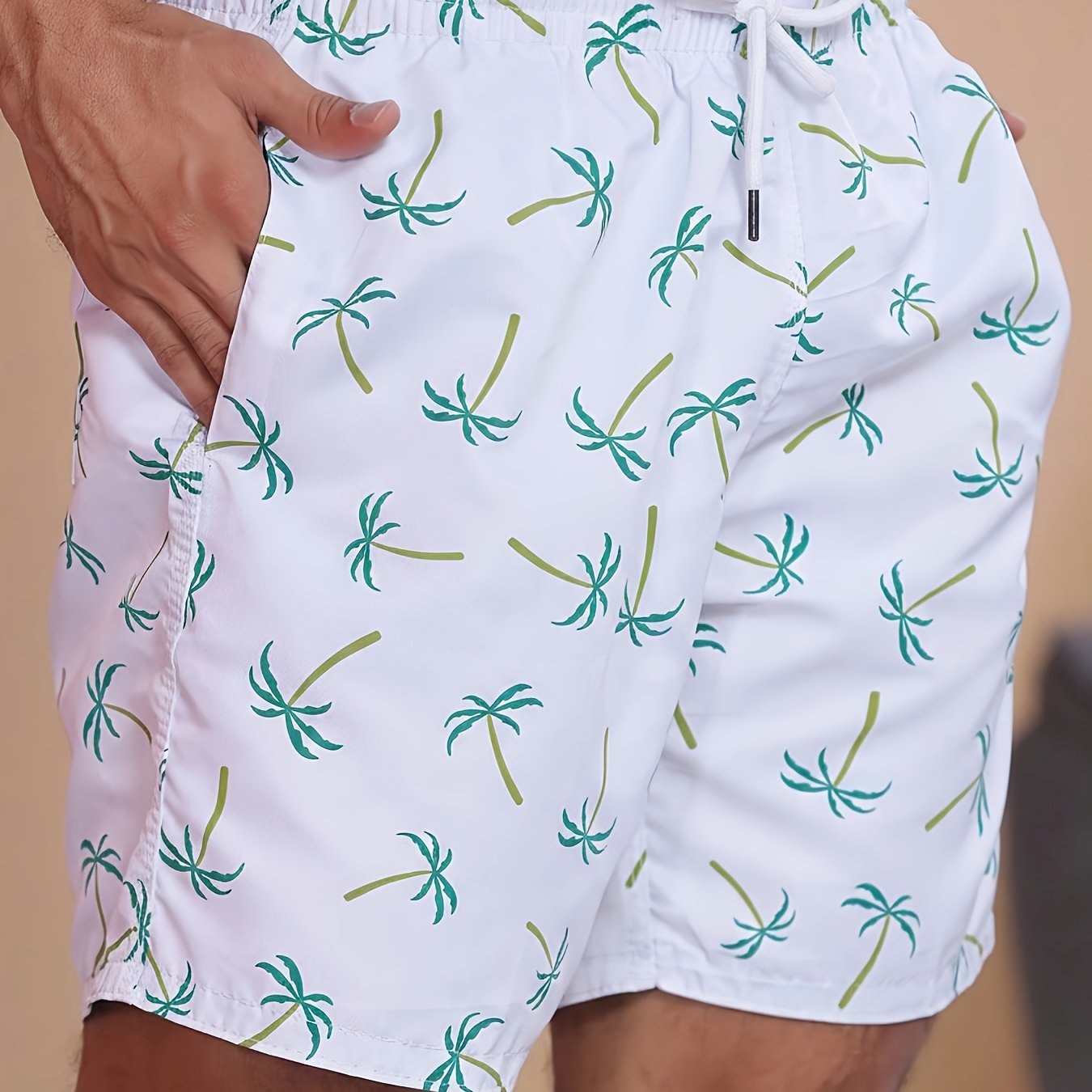 TEMU Short de bermuda pour homme, short à séchage rapide pour vacances et surf, short de plage à imprimé , short de piscine ultraléger et respirant