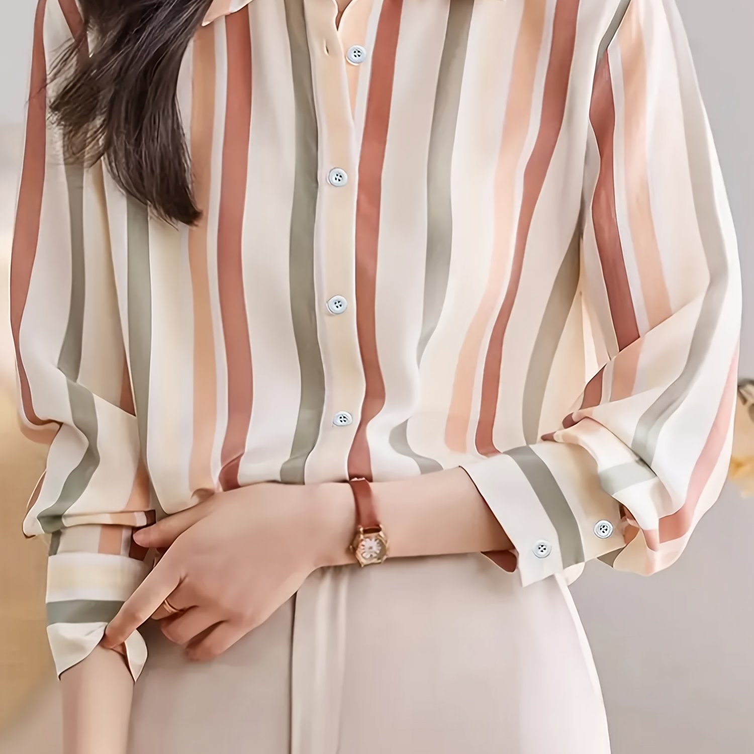 TEMU Women's Casual Long Sleeve Shirt