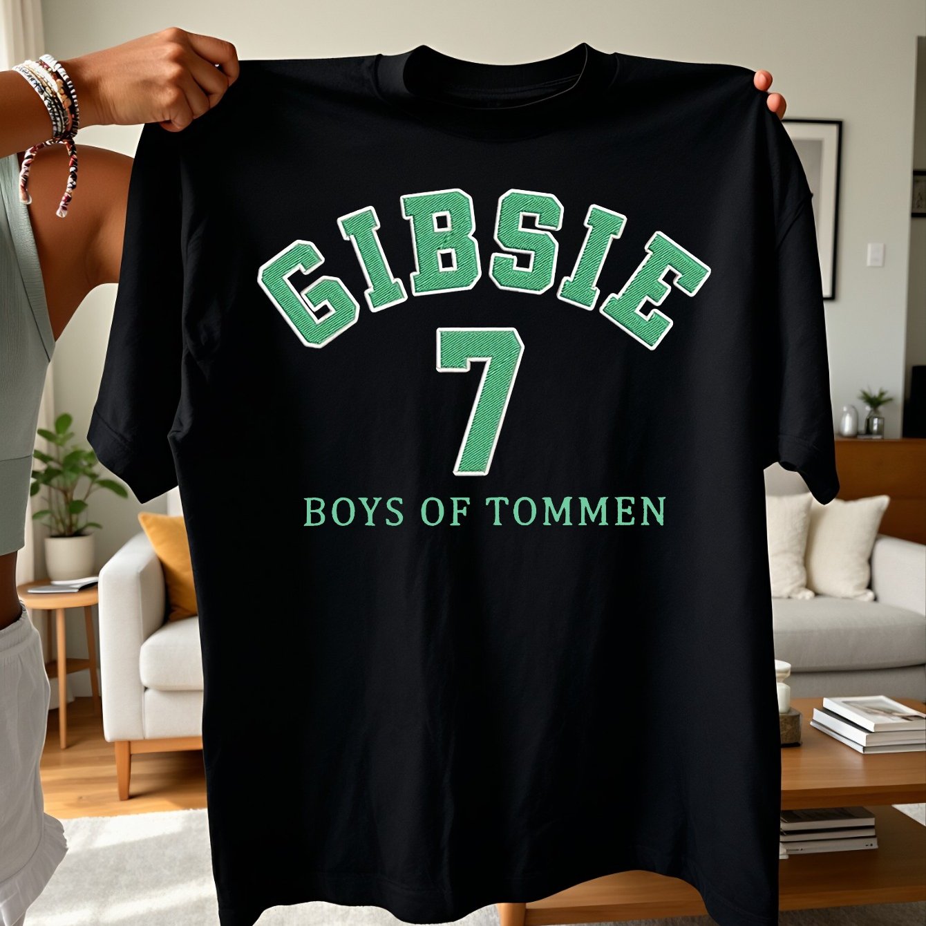 Men's Gibsie Of Tommen T-shirt - Casual Round Neck Tee With Iconic Print, Suitable For Casual Attire & Themed Gifts, Machine Washable Shirt For Outfits (gift For Tommen Fans)