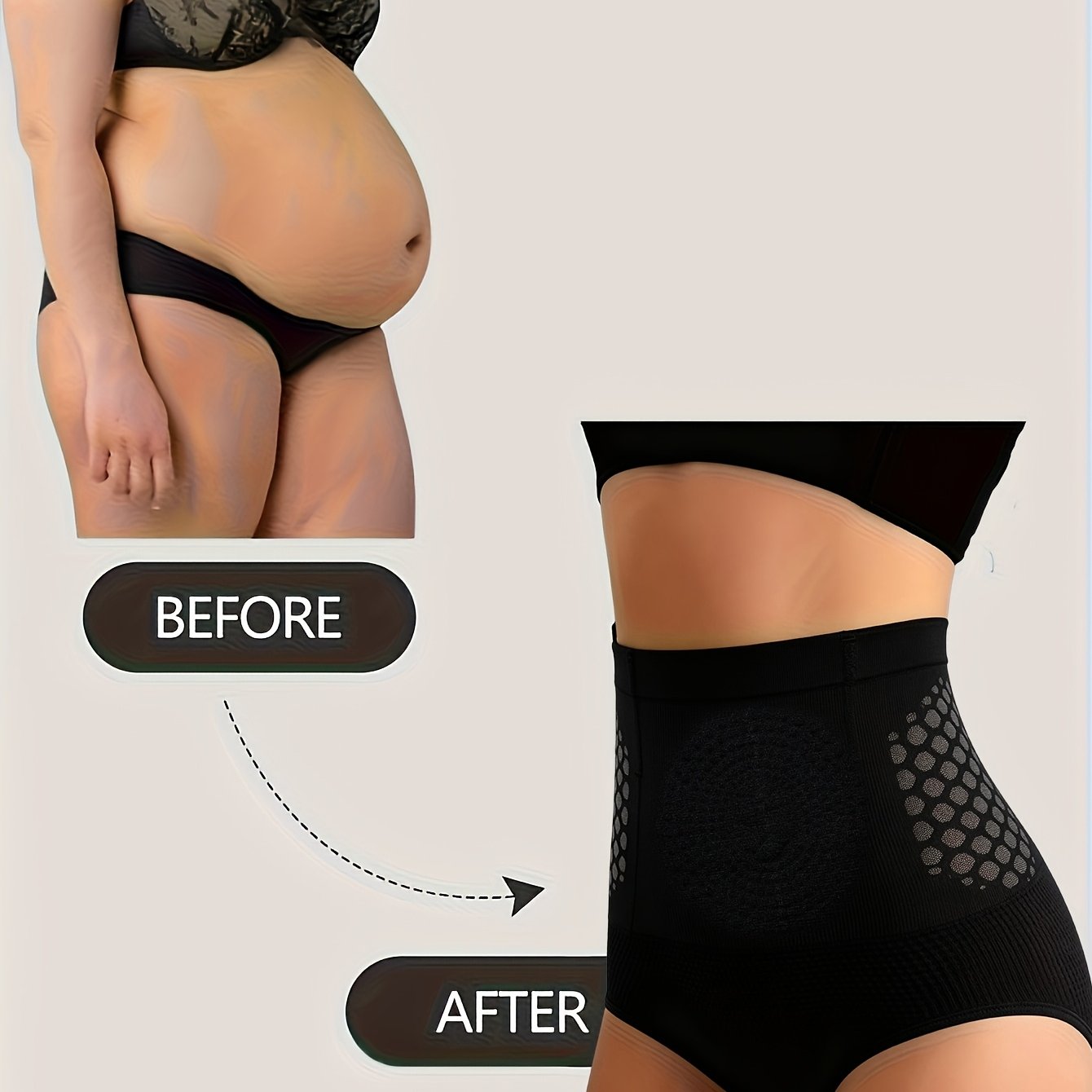 Image of Women's High-waist Shaping Panties - Tummy Control And Lift Underwear, Non-slip Waistband, Posture Correction And Body Shaping, Daily And Special Occasion Underwear - No Padding, Seamless Wear