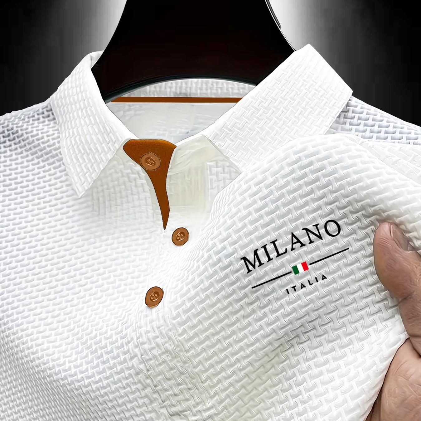 Y314 Print Summer Men's Short-sleeve Shirt With Lapel, Business Casual Old Money Style Top, Fashionable Summer T-shirt, New Textured Comfortable Breathable Shirt, Golf Shirt