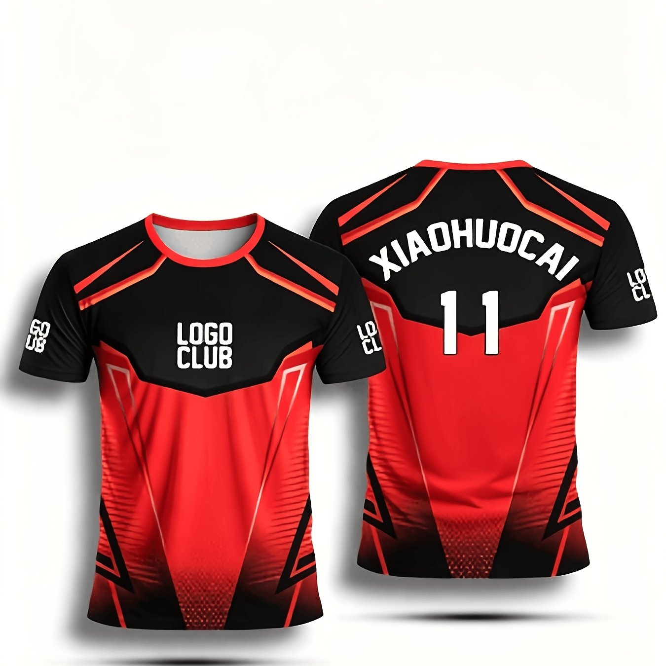 TEMU Men's - Can Print Name And Number, Breathable Sports Shirt Suitable For Matches/training, Moisture-wicking Fabric, Slim Fit, , Durable