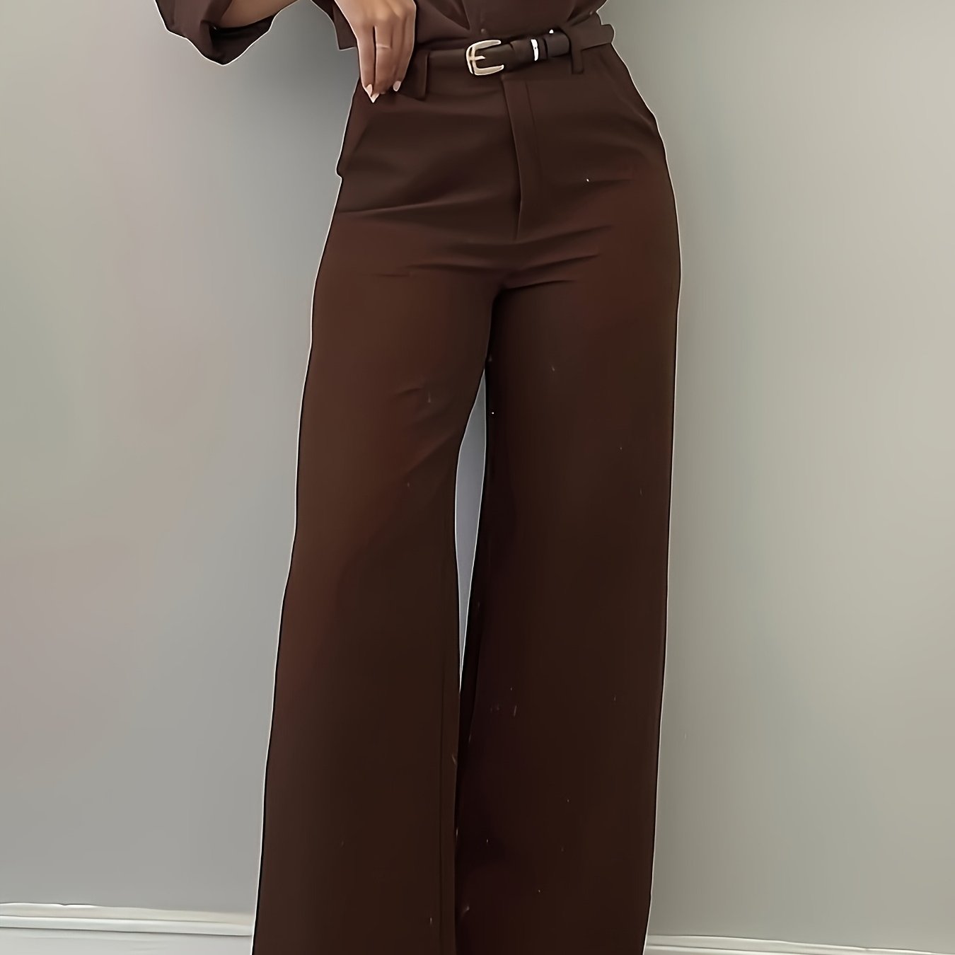 TEMU Damesbroek 2026 Lente en Zomer Nieuwe Stijl Elegante Comfortabele Broek met Zakken Geschikt voor Werk Dameskleding Feestdagcadeaus | Geen riem